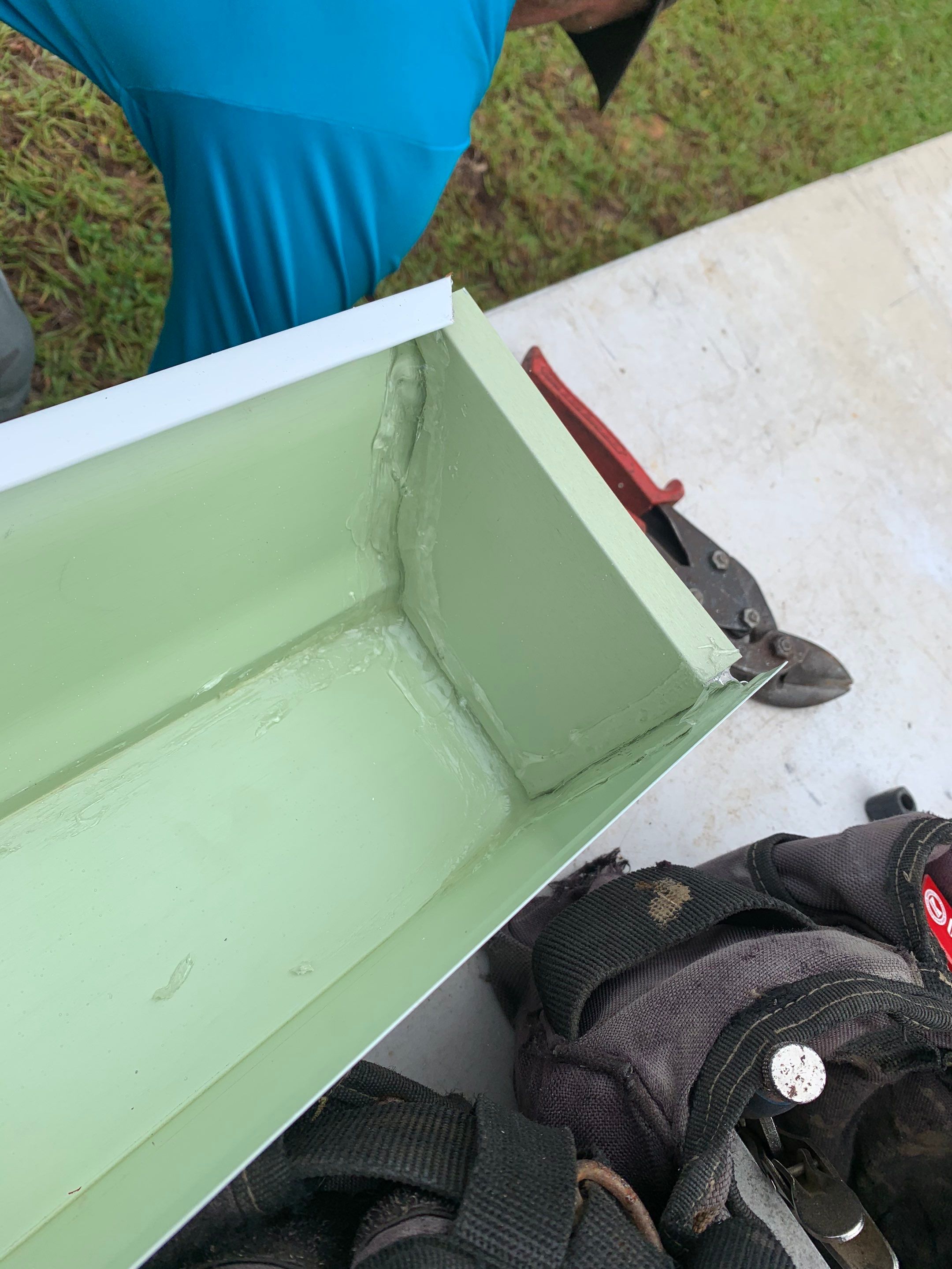 K-Style Seamless Gutter Installation using 6 Inch Seamless Gutters in Milton FL by Gutter Professors