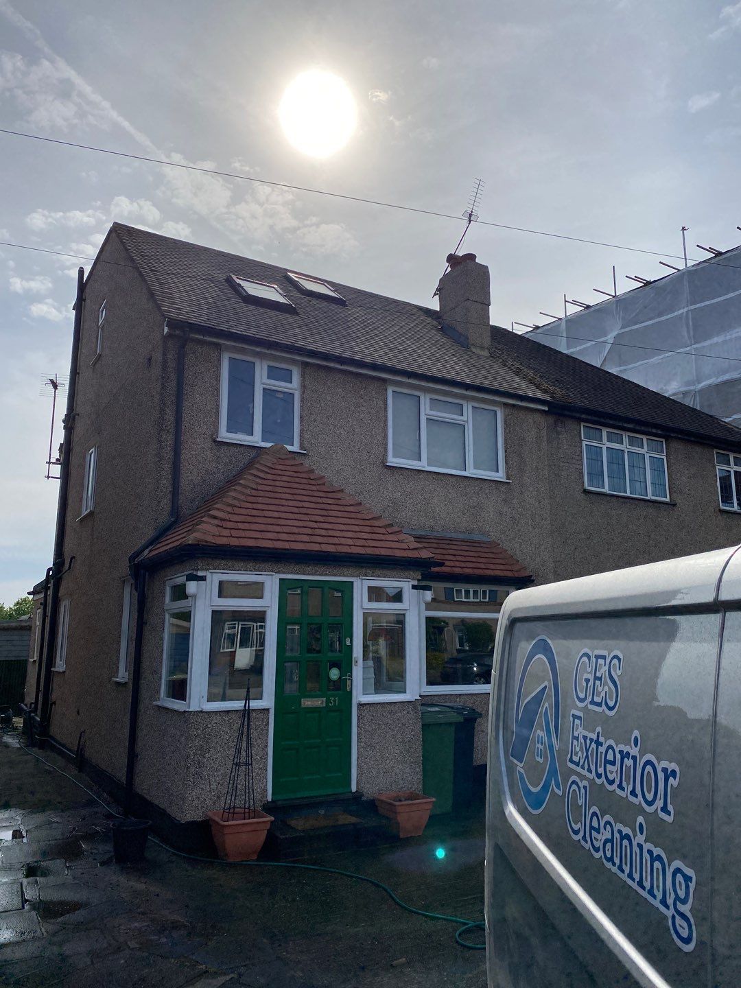 Roof Clean - Moss Removal using Honda 15lpm Low Pressure Washing Machine by Ges Exterior Cleaning ltd