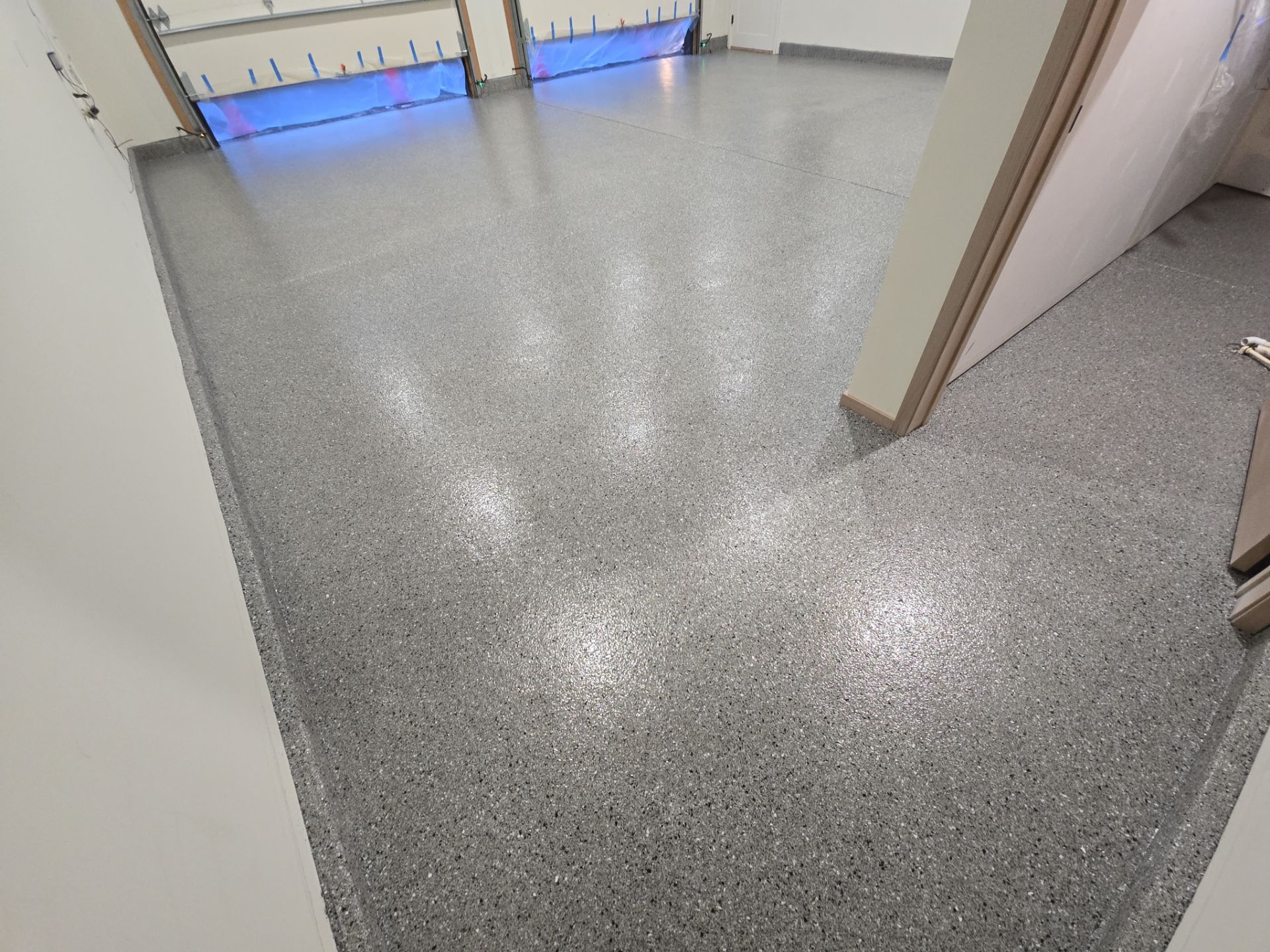 Garage Transformation using Slate Hybrid by Croc Coatings, LLC