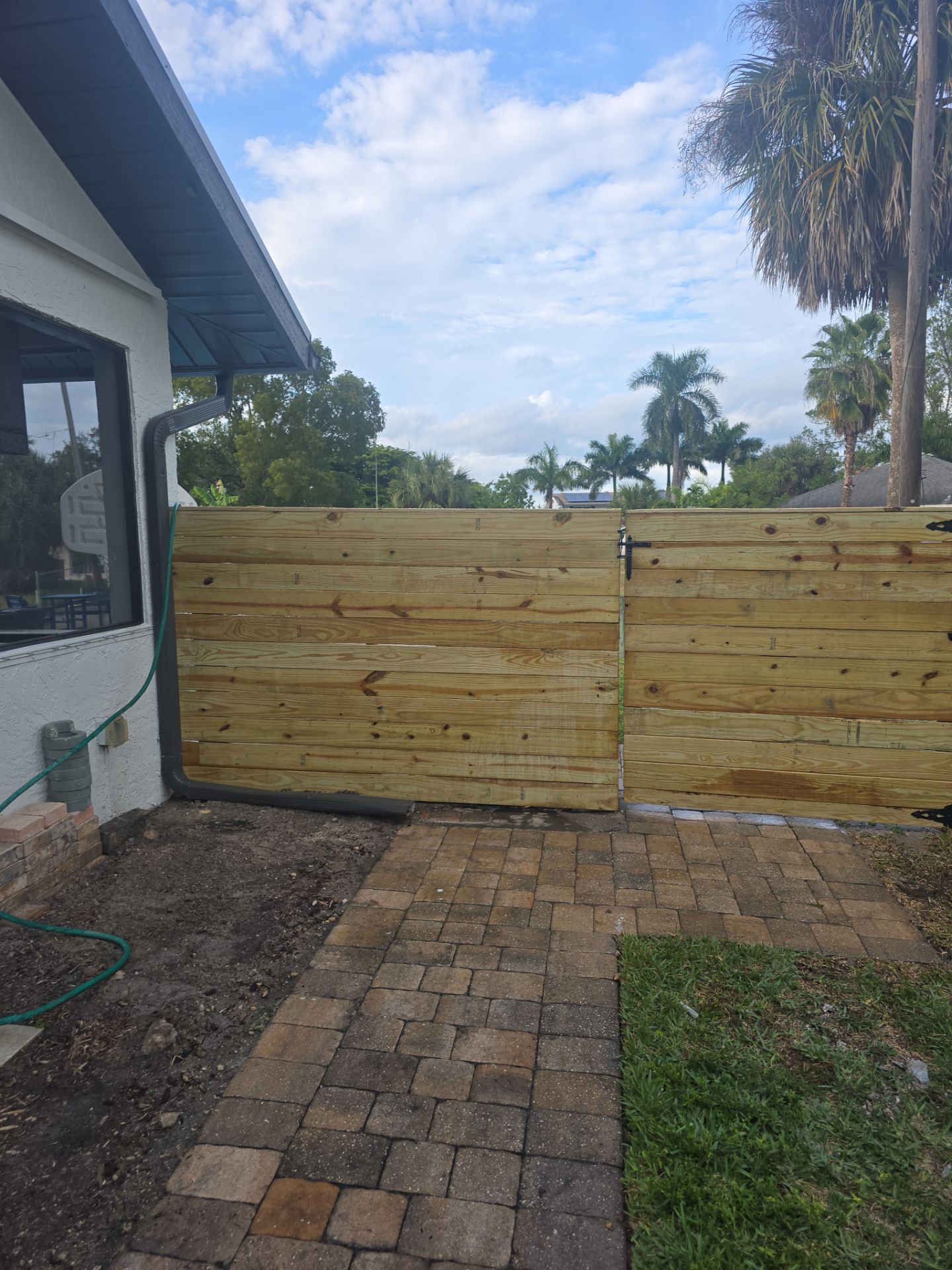Horizontal Wood Project in Fort Myers by True Fence LLC