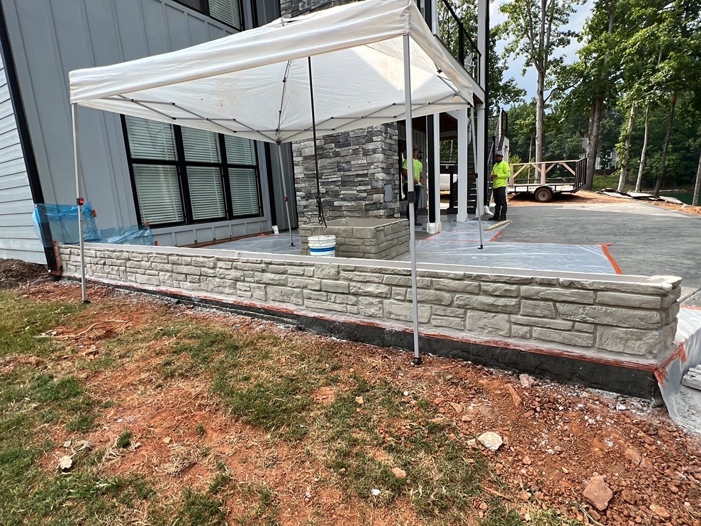 Stamped Concrete Patio by Xtreme Concrete Services