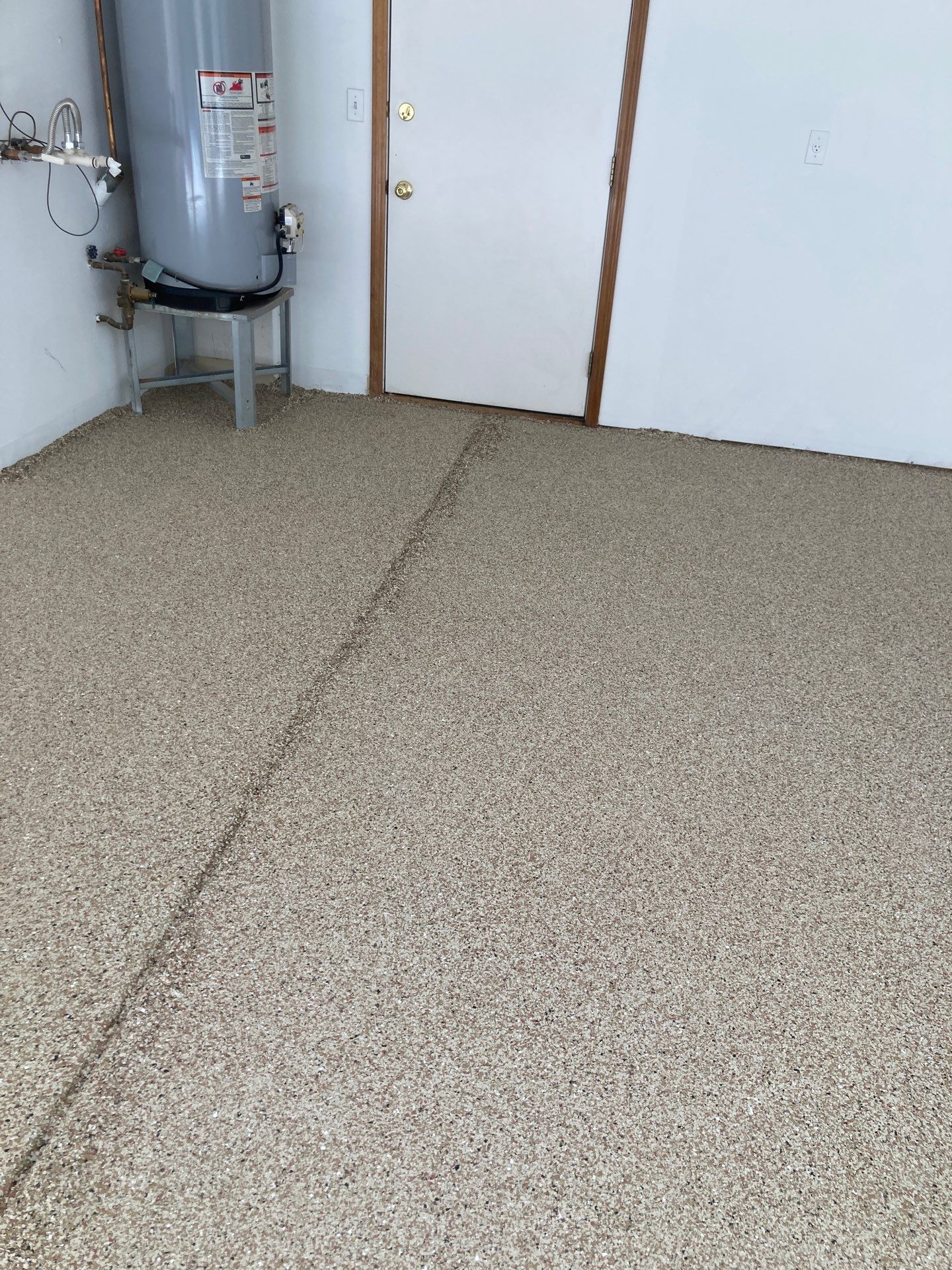 Garage Transformation using Pecan by Croc Coatings, LLC