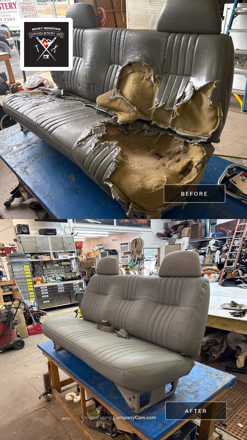 Vintage Auto Reupholstery - Bench Seat by Rocky Mountain Upholstery Co