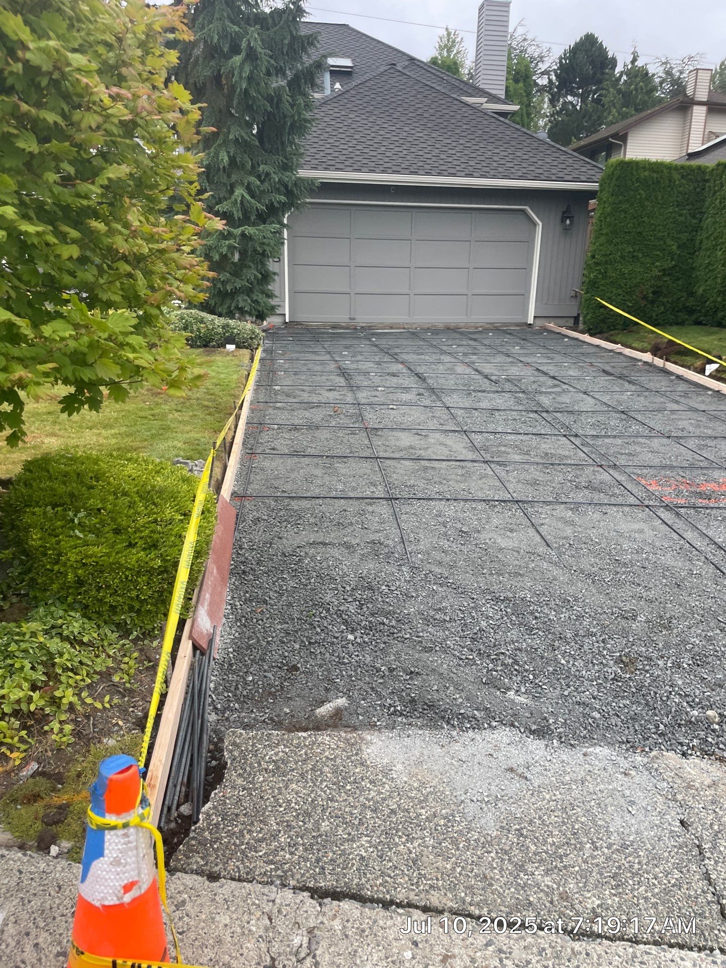 Exposed Aggregate Concrete Driveway Makeover  by Jireh Asphalt & Concrete Inc 