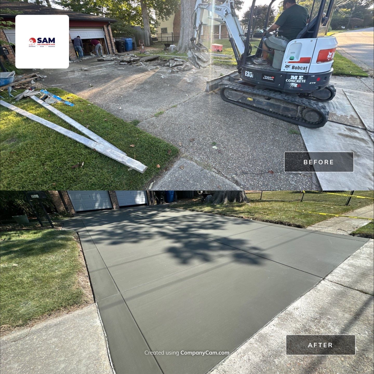 Project in Virginia Beach by Sam The Concrete Man Virginia Beach