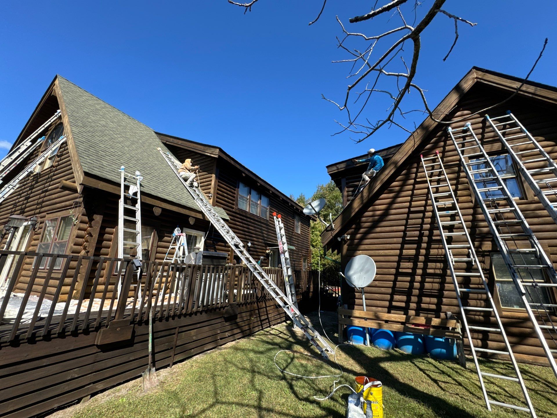 Smithfield Log Cabin by AKK Painting LLC