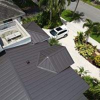 24ga 1" Nail-Strip Dark Bronze by Total Roofing System The Metal Roof Experts