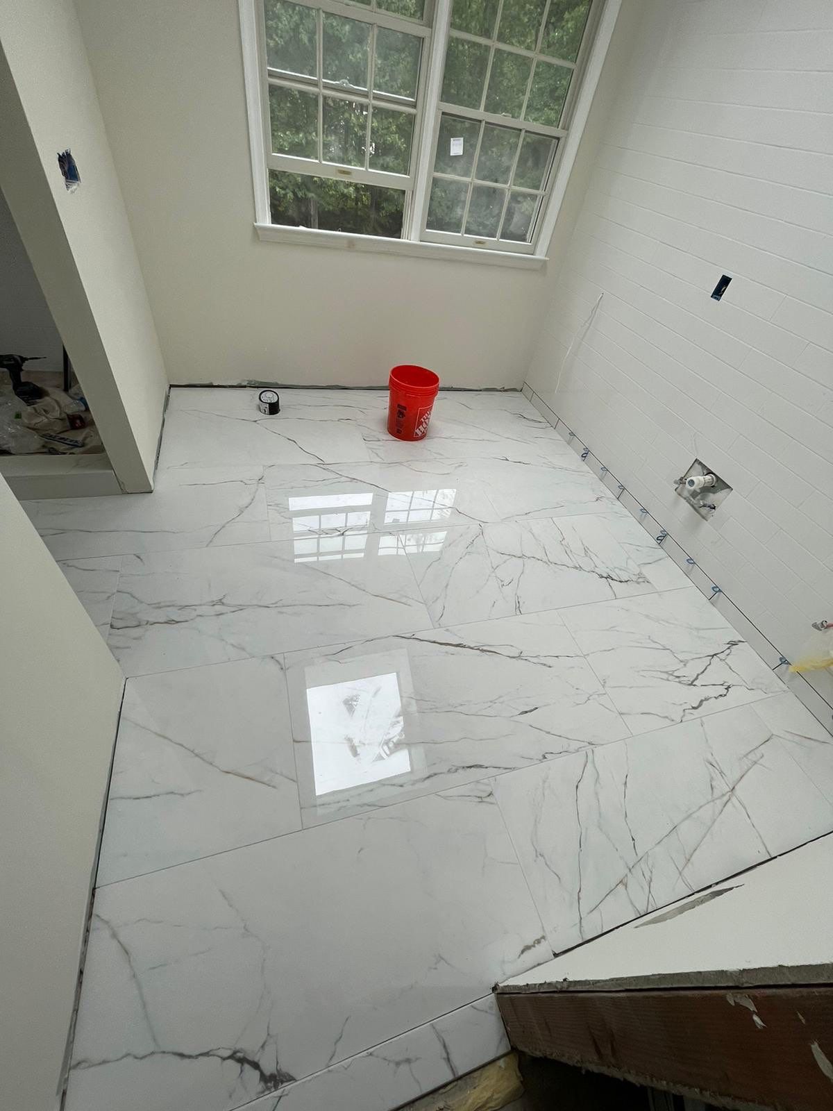 Bathroom Remodel using Tile by Home Concepts Construction