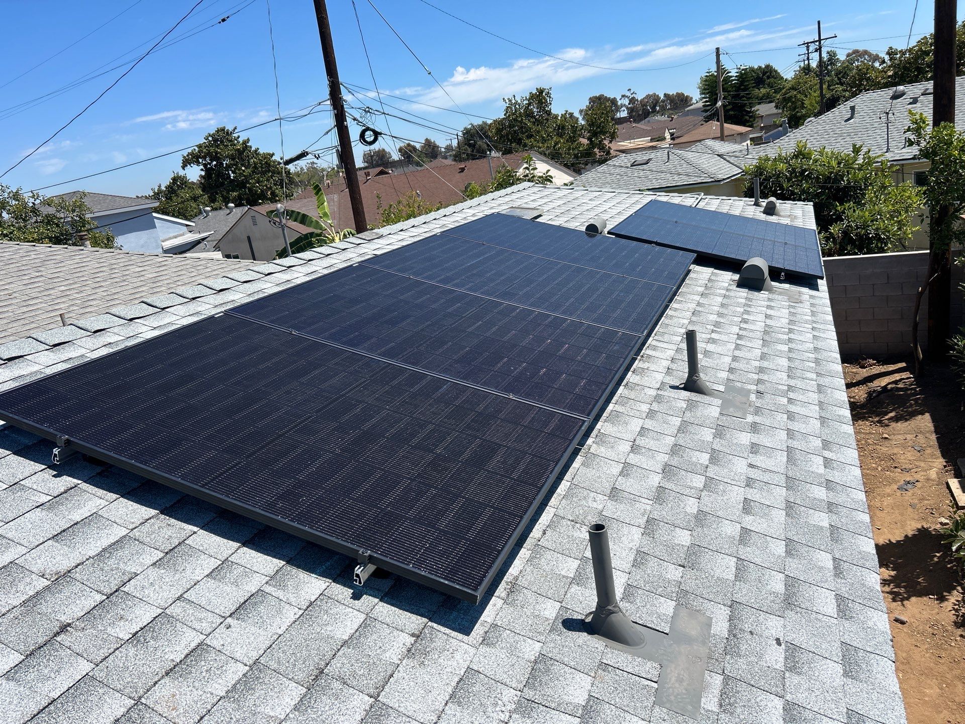 Solar Panel Installation with Black 450W Modules in Monterey Park by AWS Solar