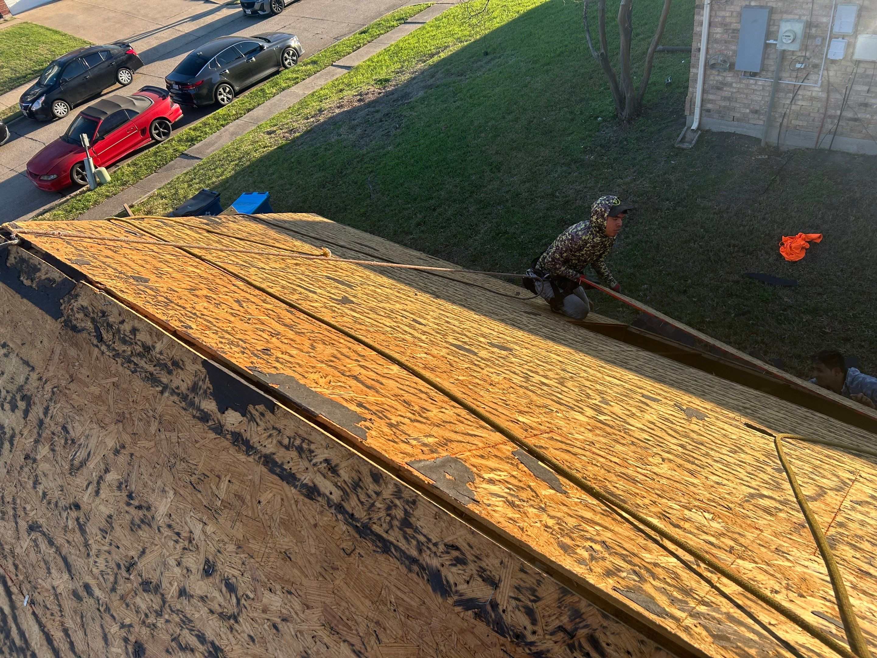 Rowlett Residential Roof Replacement and Fascia Wood Rot Repair by HTR&C