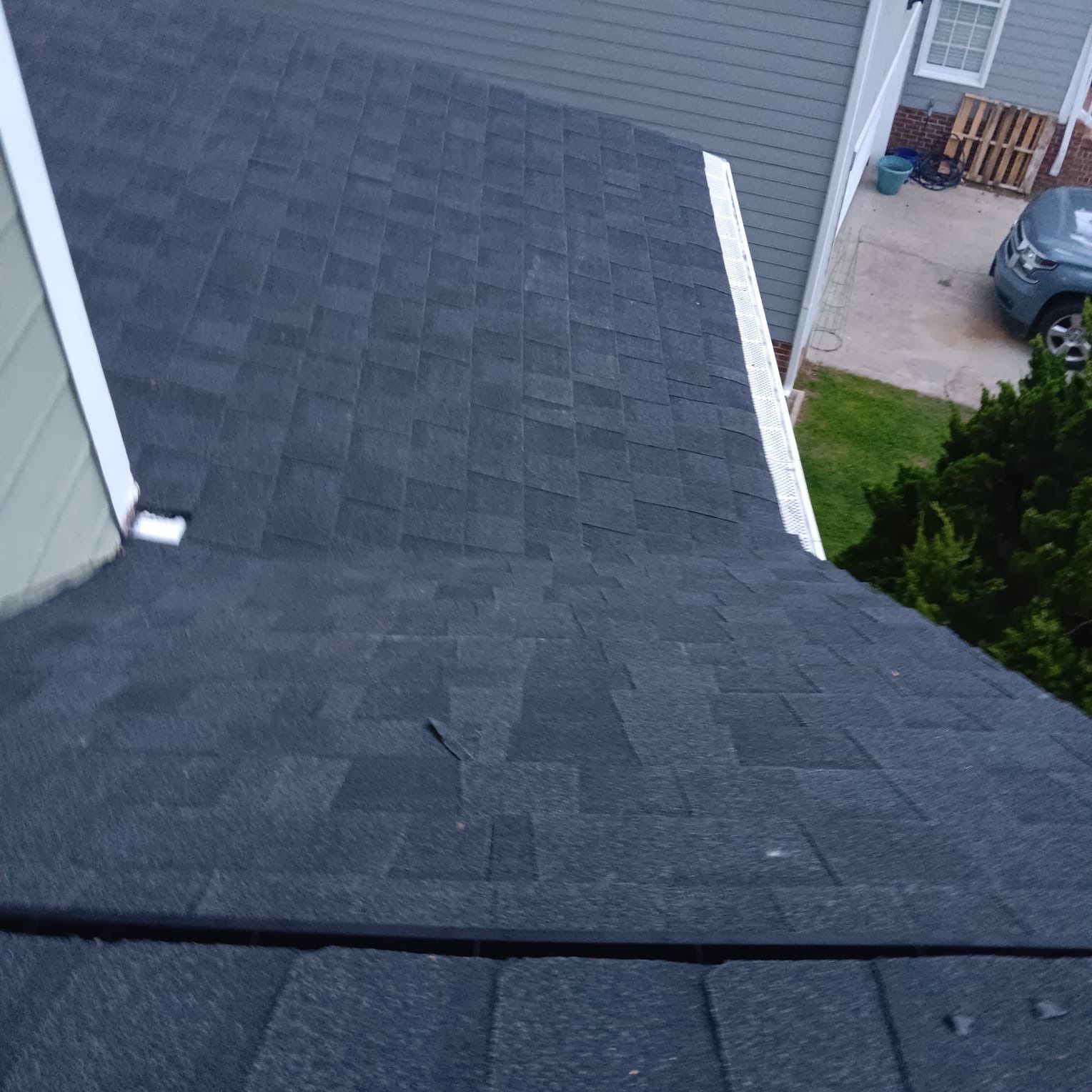 Roof replacement by hail damage by Just Brilliant Restoration JBR