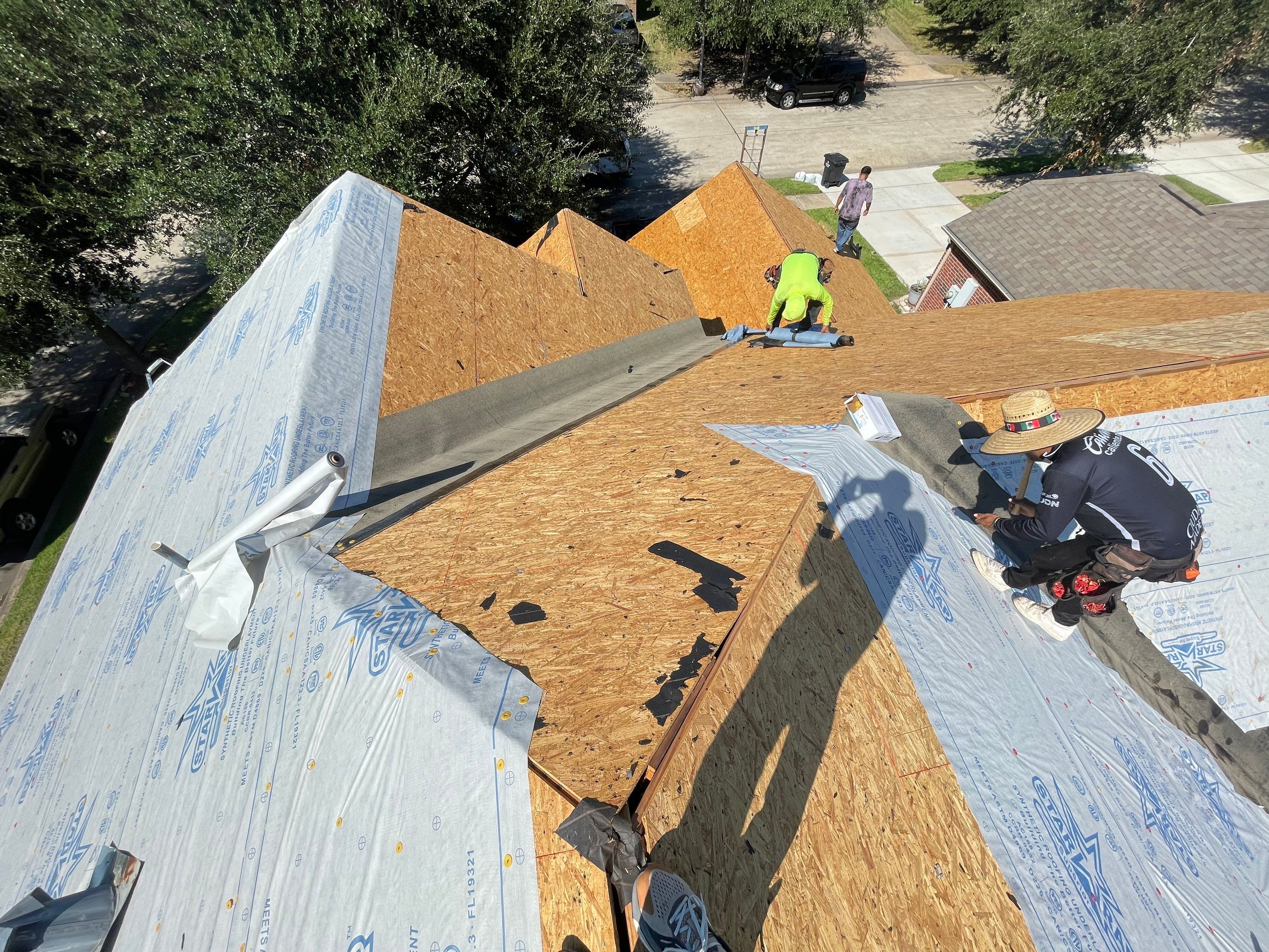 Residential Roofing Installation using Atlas Pinnacle® Pristine Shingles Weatherwood Color by CAP Roofing and Construction LLC