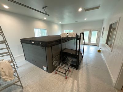 Hot Tub Installation using 1/8 Tidal Wave