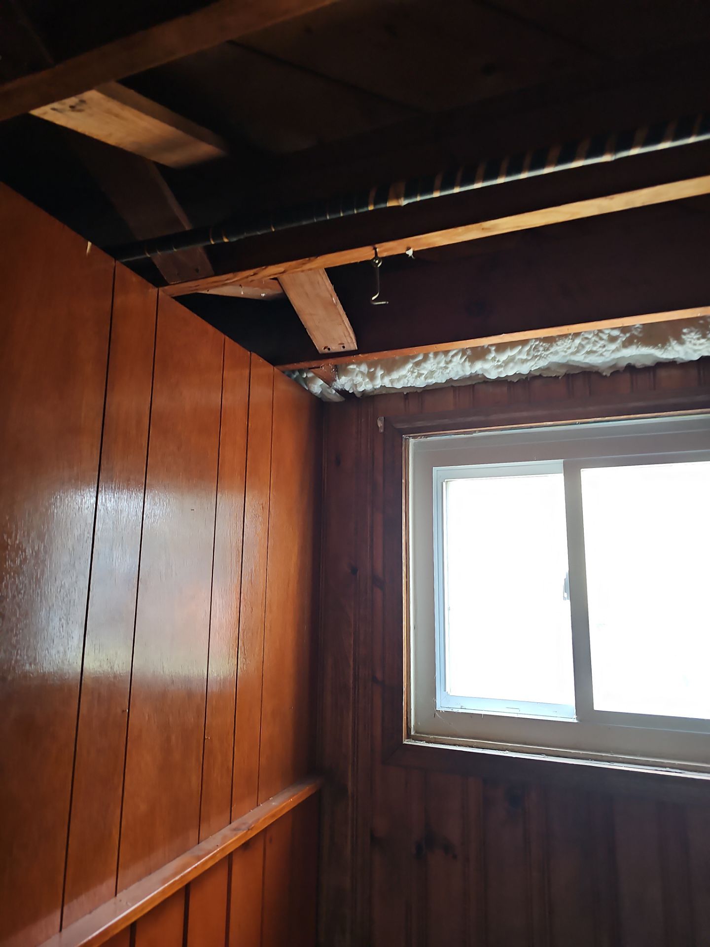 Attic Insulation using open cell spray foam by NYS Foam & Energy
