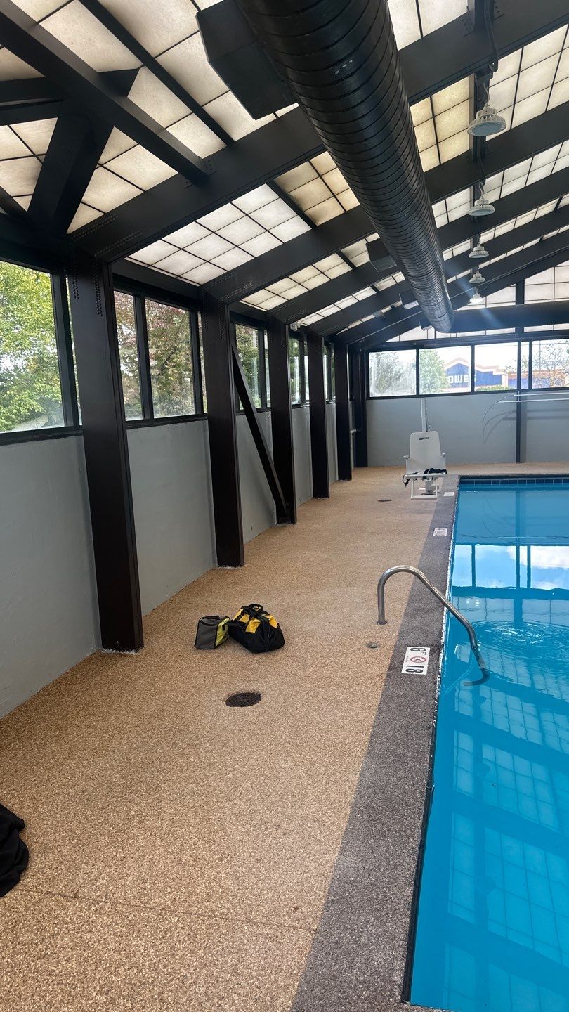 Hotel Pool Deck Project in Mason by Floors in a Day, Inc