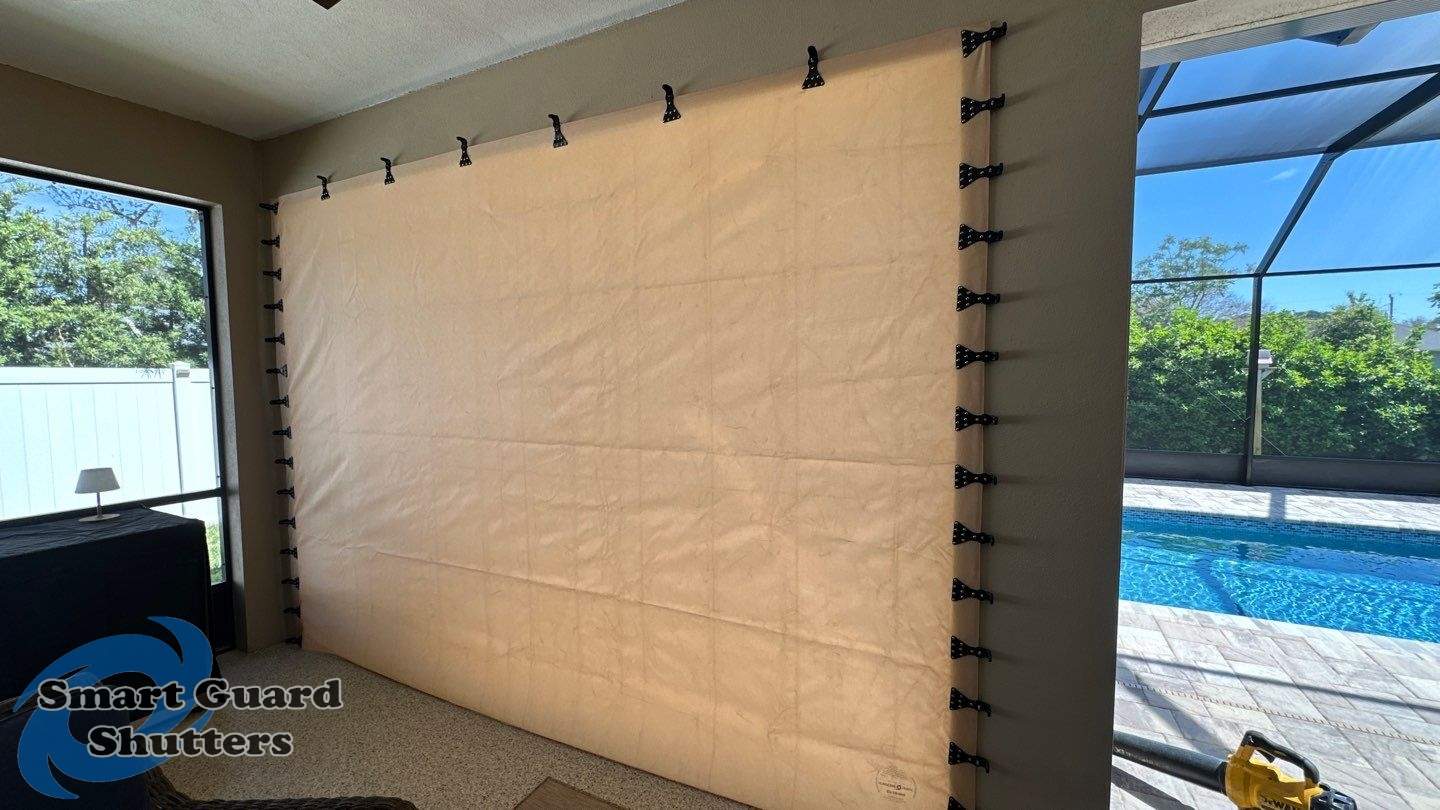 Hurricane Protection in Tan / Ivory by Smart Guard Shutters