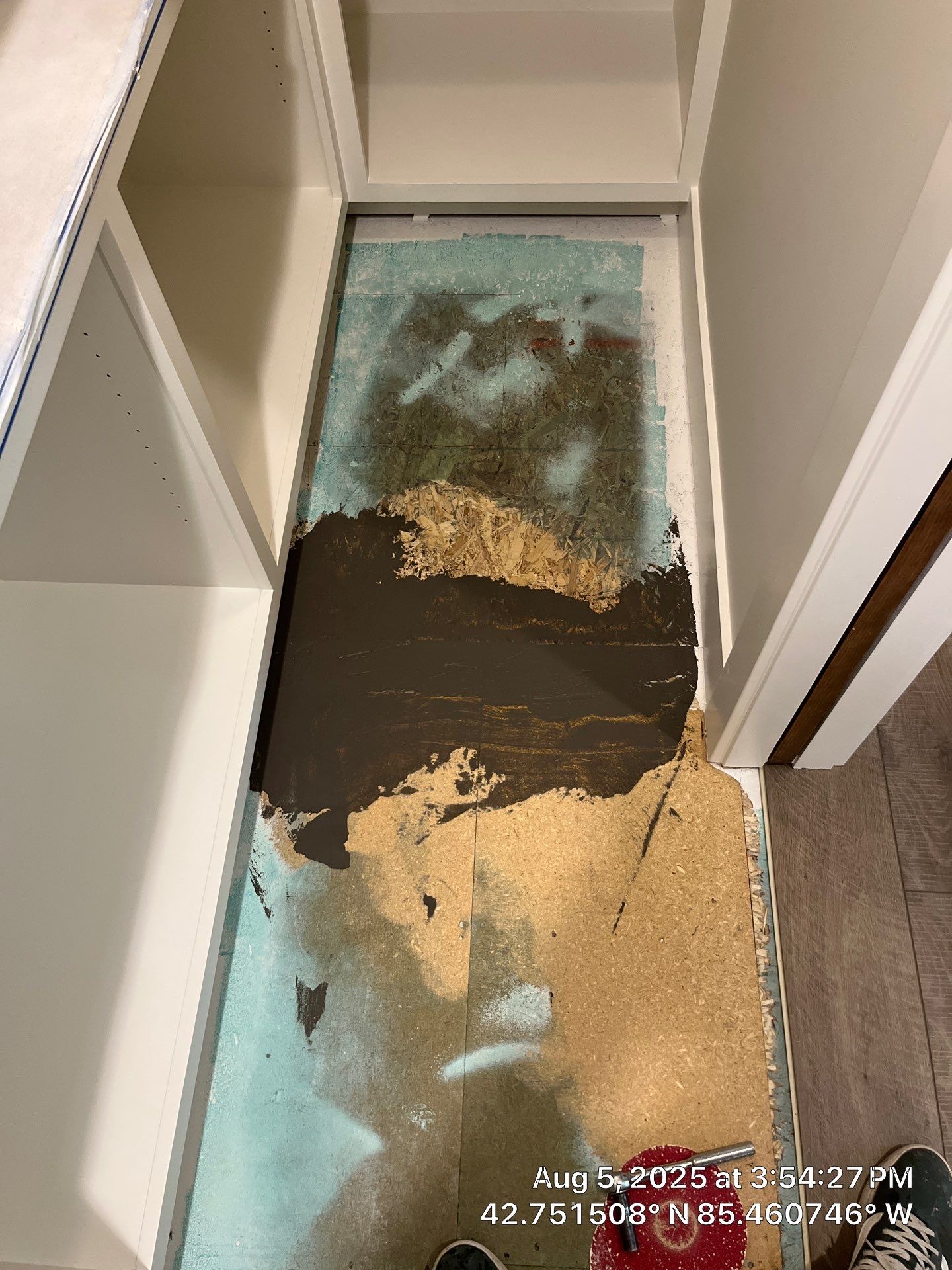 Installation of LVP in Middleville, Michigan by RTBaldwin Hardwood Floors