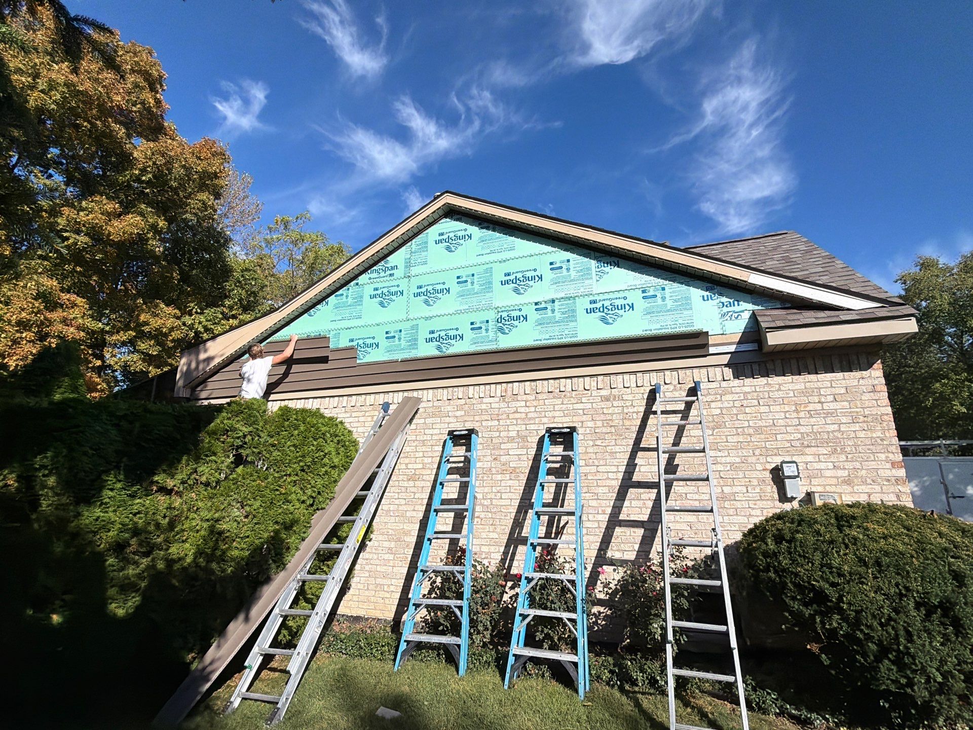 Siding Replacement using Alside D5" Flagship Brown by 180 Contractors