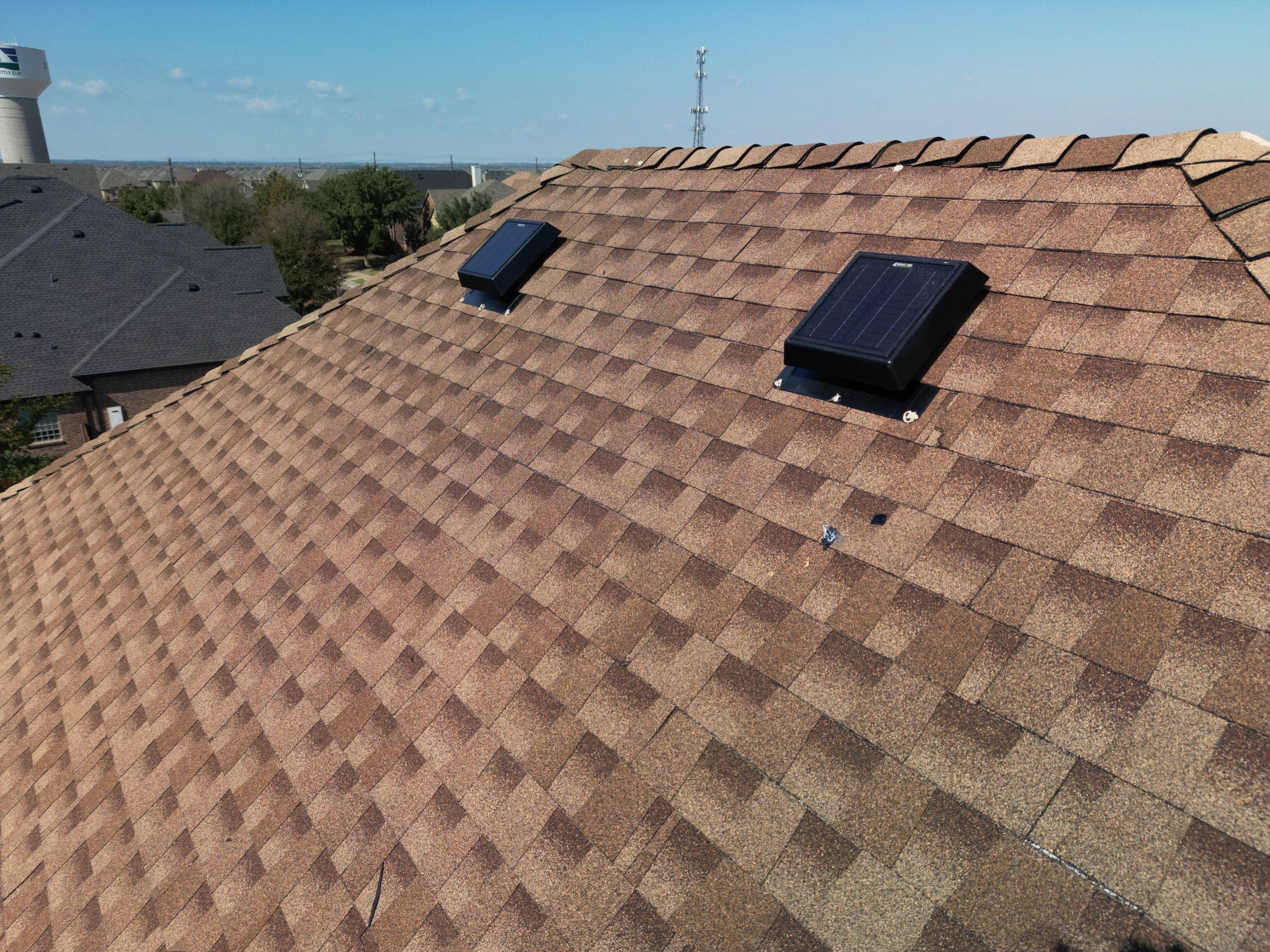 Storm Roof Damage Replacement in Frisco by First United Roofing & Construction