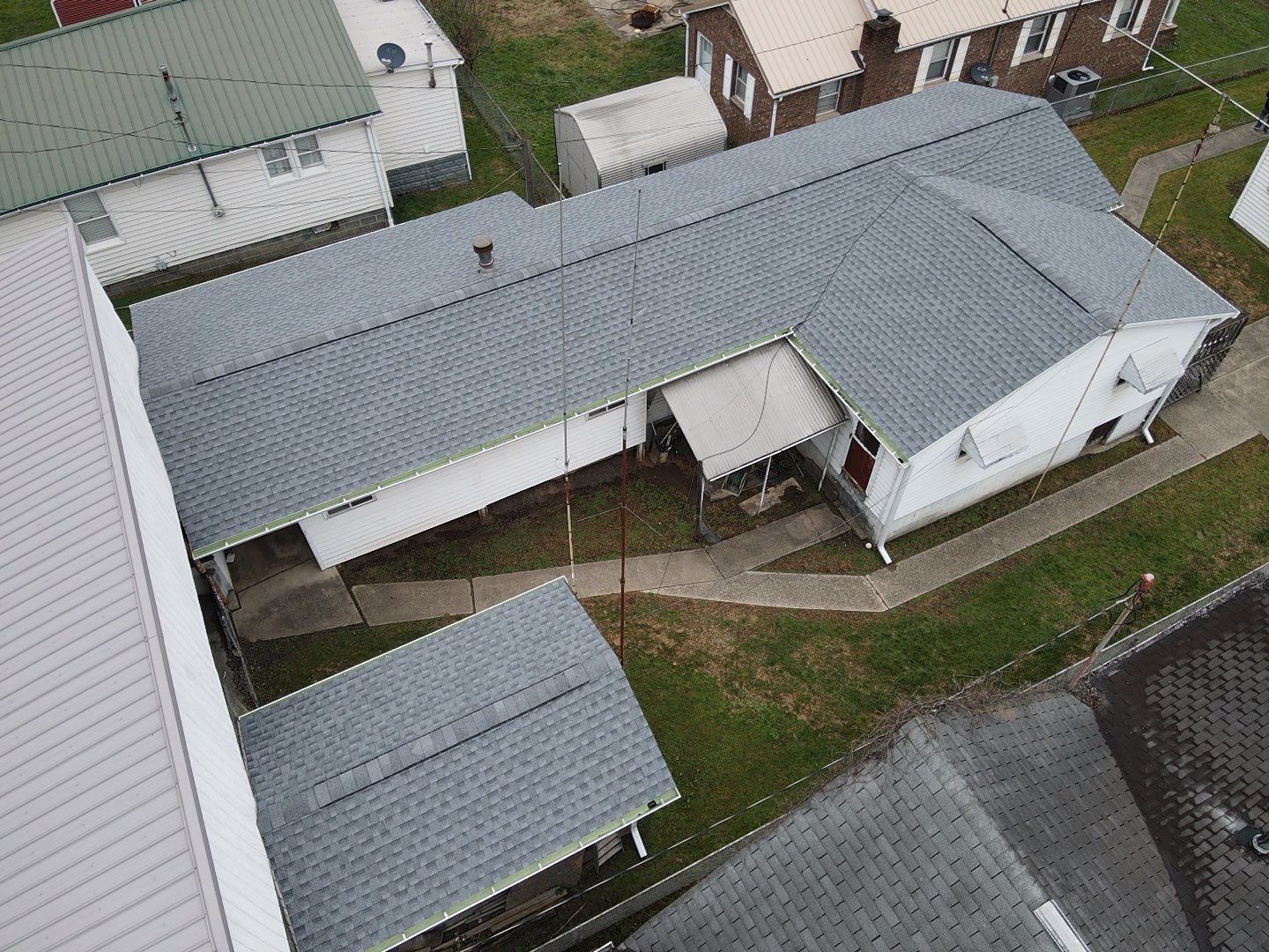 Residential Roofing Installation using GAF Timberline HDZ Oyster Grey by Rainstoppers Roofing