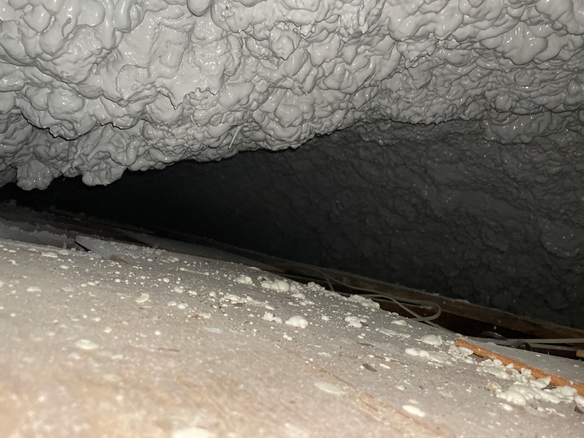 Attic Insulation using open cell spray foam by NYS Foam & Energy