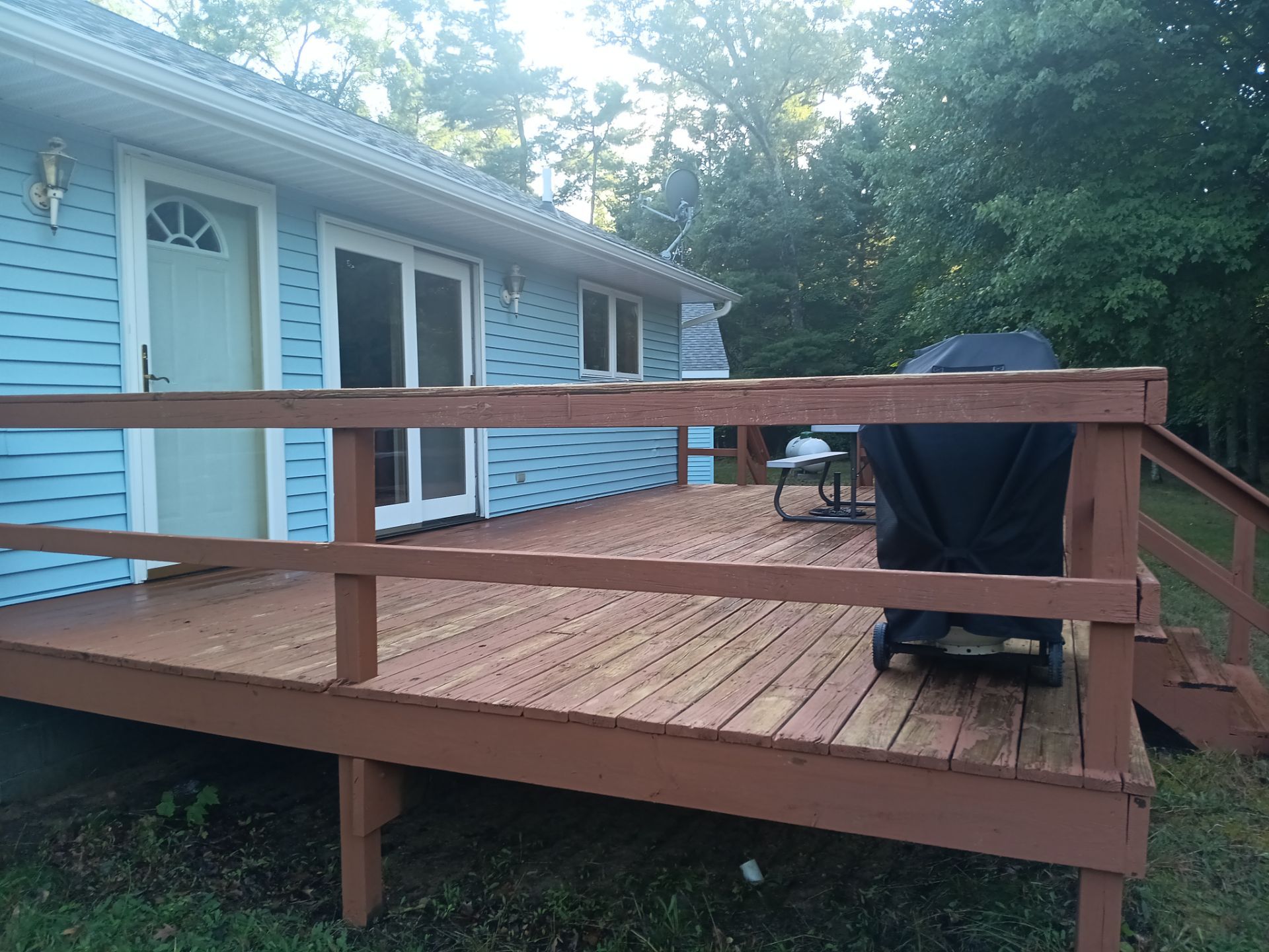 Deck staining and exterior foundation painting! by Gordon Painting