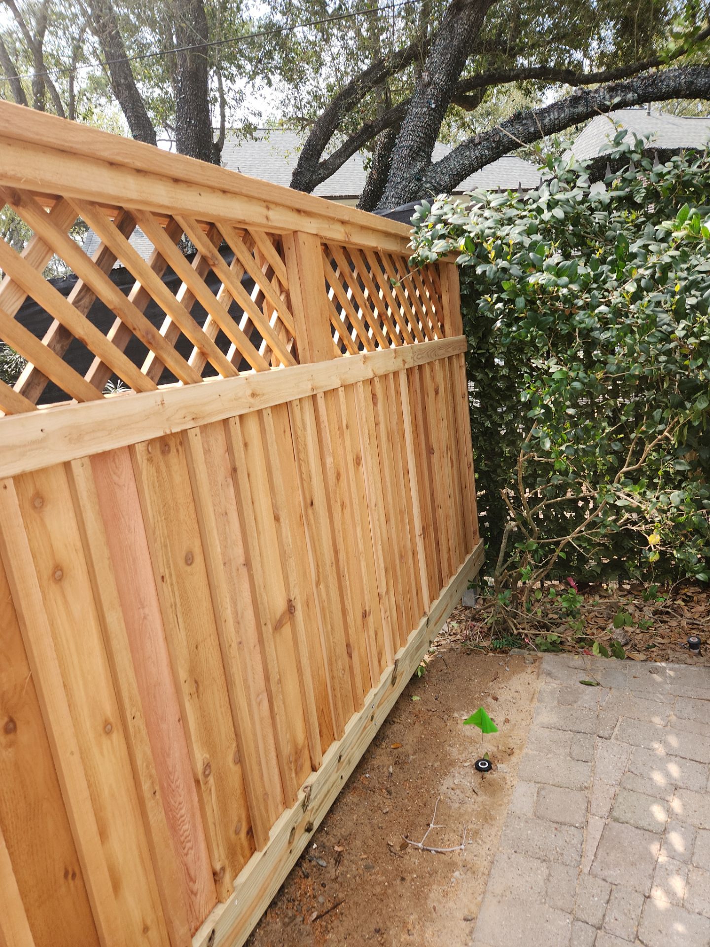 Premium Privacy : Fence with Lattice Top by Tim's Fences