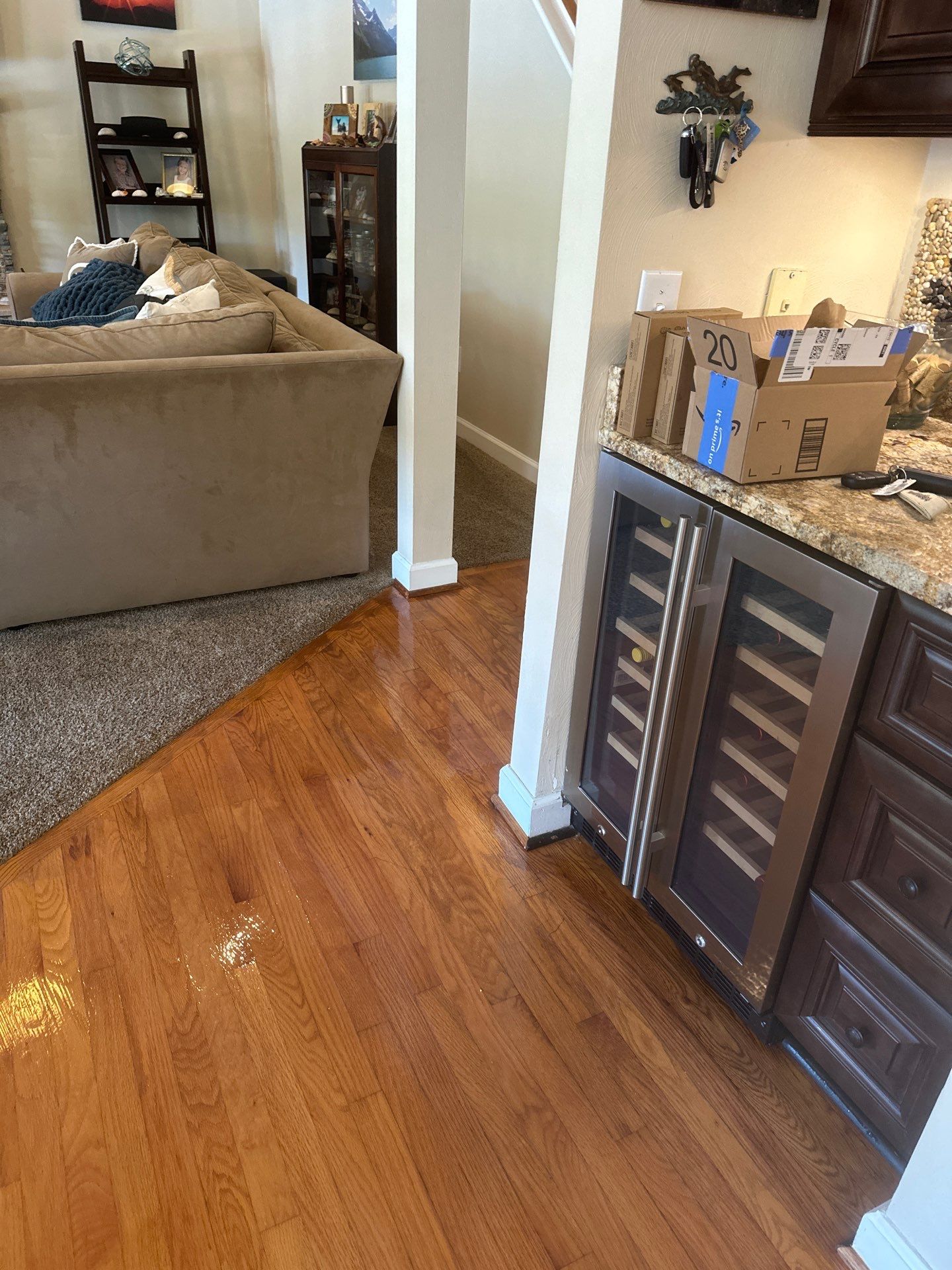 Hardwood Renewal  using Finish Em by Monster Clean