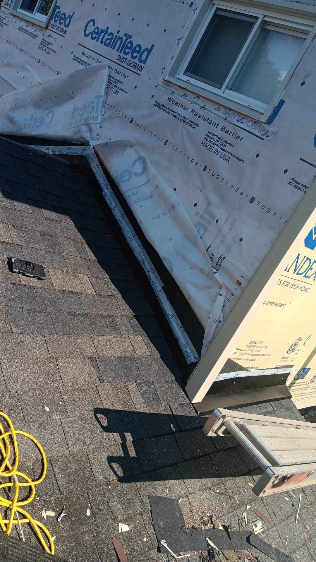 Fairfax: Residential Siding Replacement with CertainTeed 8" Board and Batten Siding in Desert Tan by RM Banning, Inc.