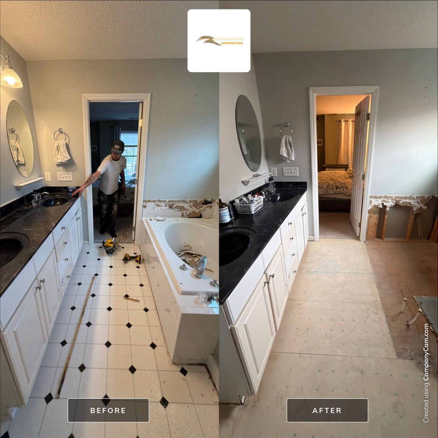 Bathroom remodel by Billy Weatherspoon Contractor
