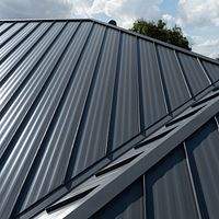 24ga 1.5" Mechanical Seam Charcoal Gray  by Total Roofing System The Metal Roof Experts