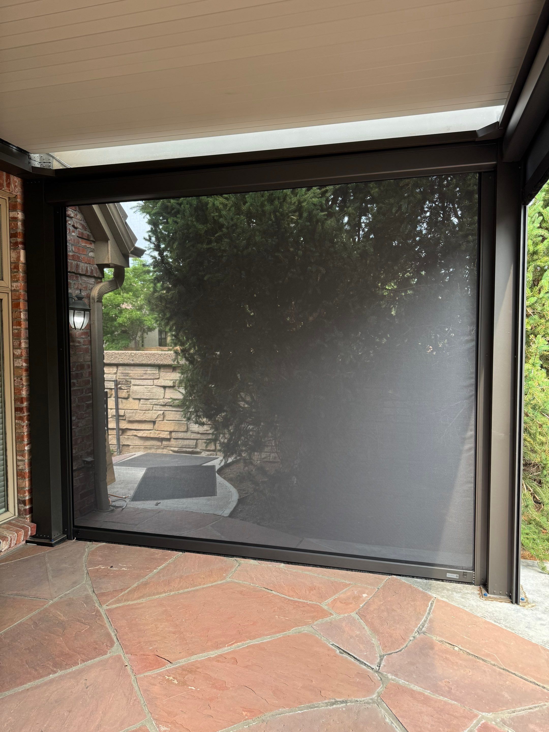 MagnaTrack Screen Installation in Denver by Outdoor Solutions Colorado