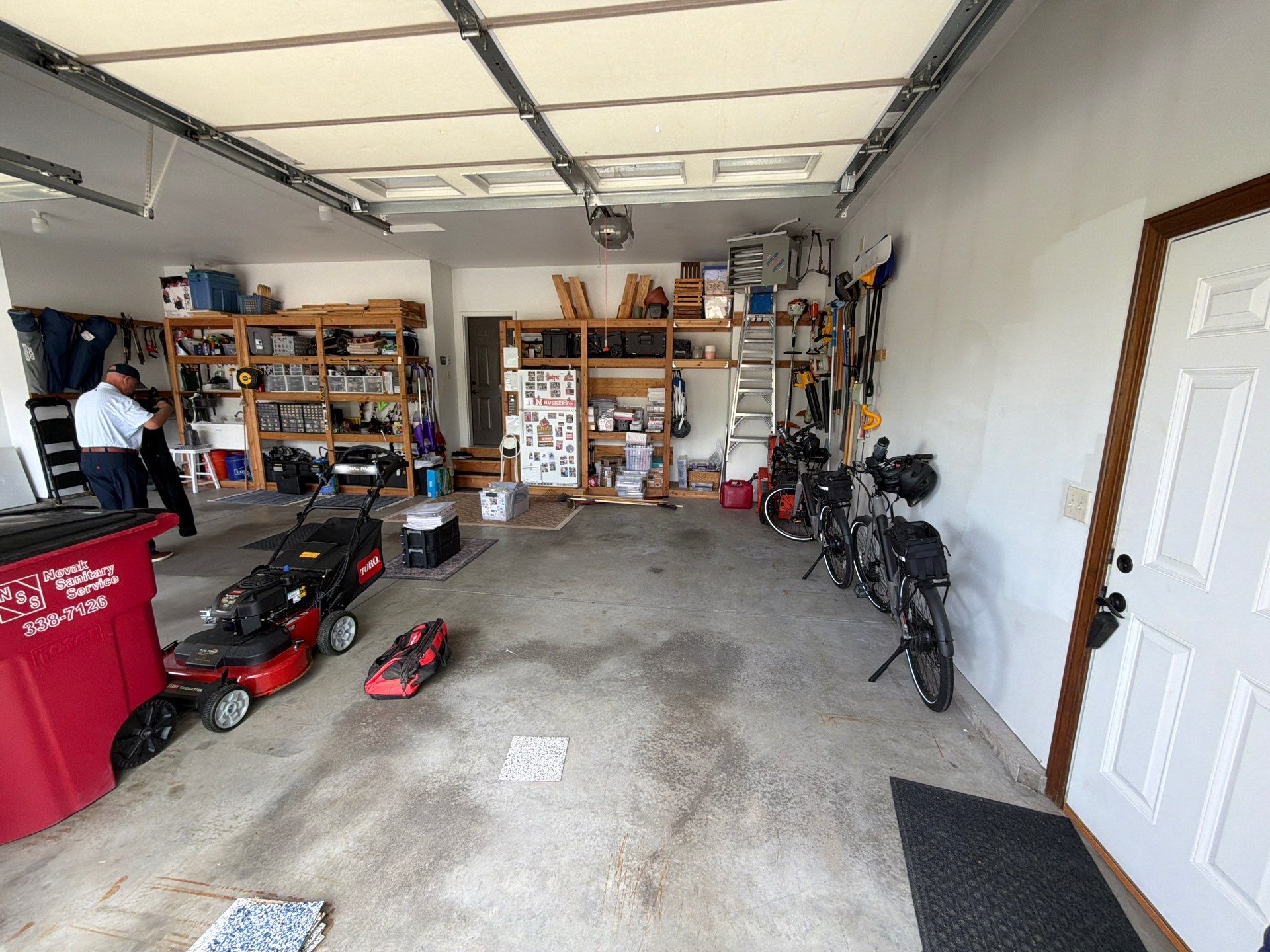 Coyote Garage Floor Coating in Sioux Falls by Select Painting, Coatings & Garage Cabinets