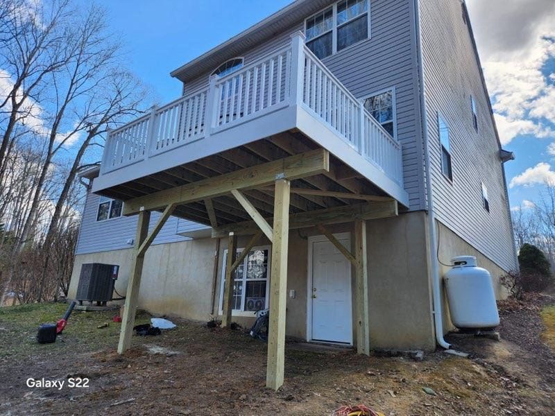 Deck Installation using Composite Deck by Window Depot of Annapolis