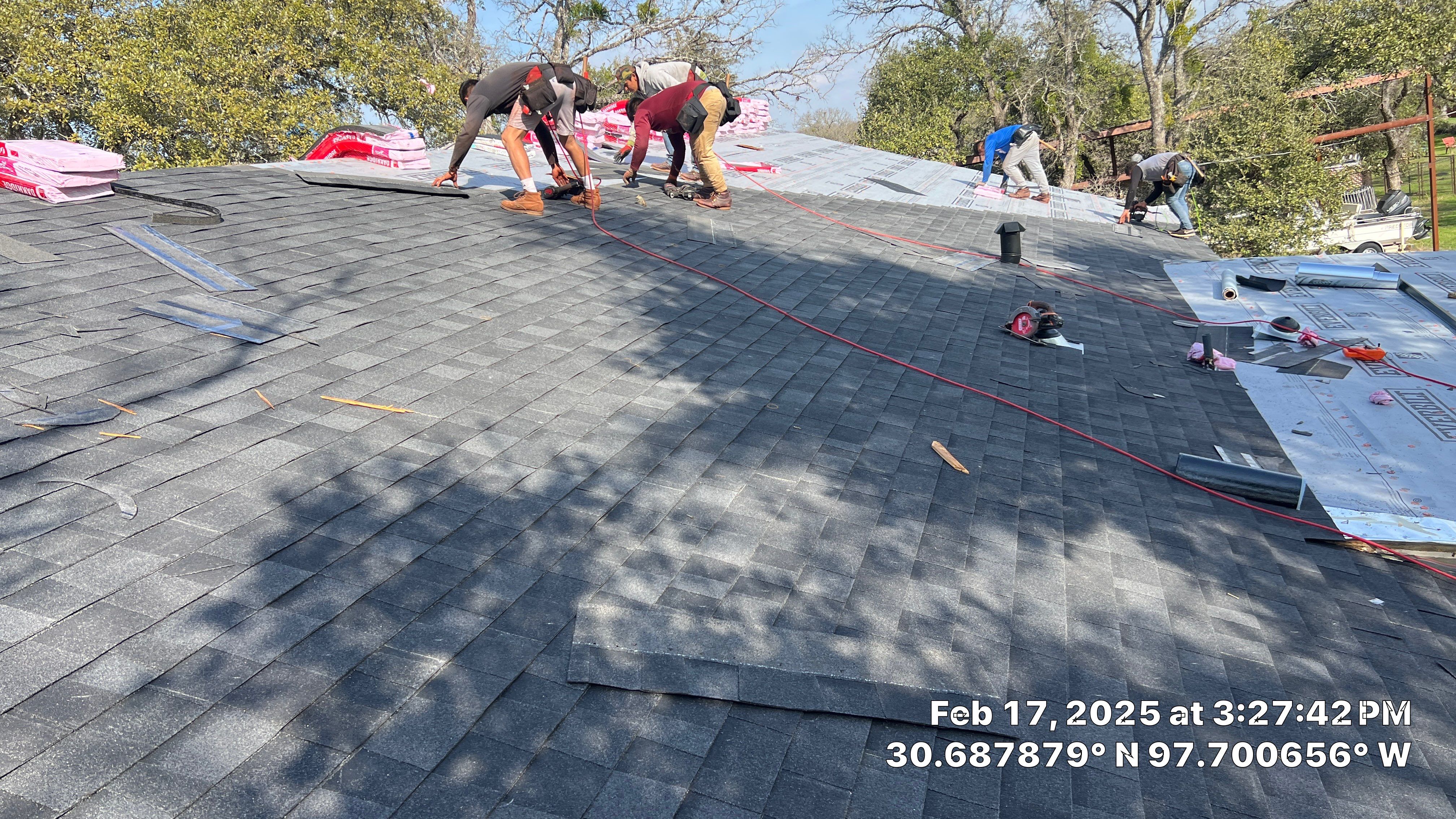 Residential Roof Replacement and Exterior Woodwork Restoration in Georgetown by Caliber Restoration LLC