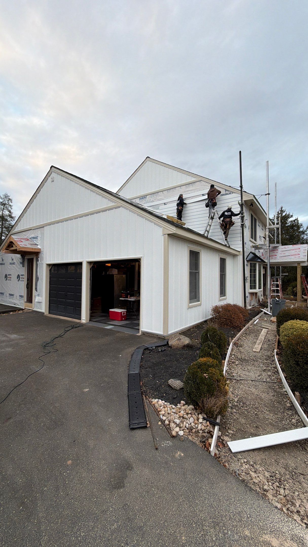 Full Exterior Renovation with GAF Roofing System in North Wales by North Star Roofing