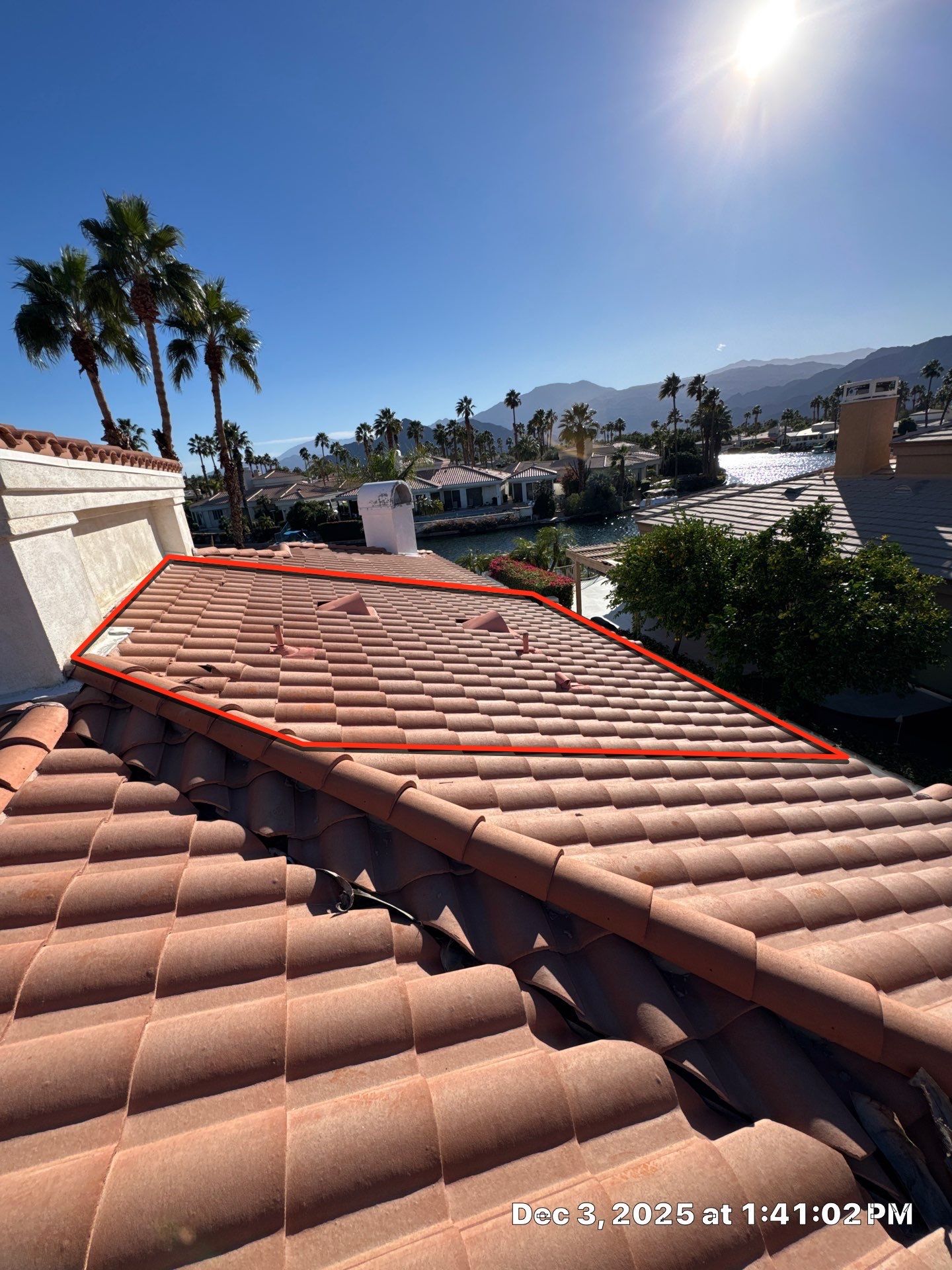 Project in La Quinta by Desert Roof Concepts