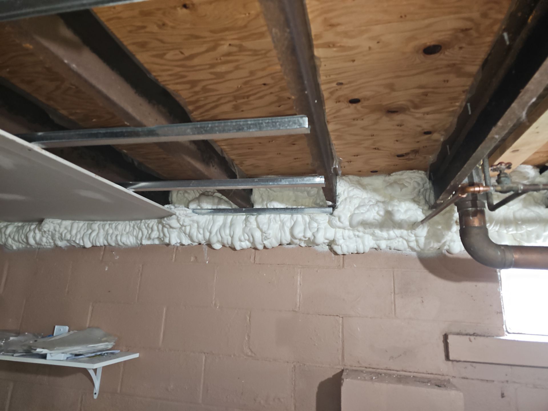 Attic Insulation using open cell spray foam by NYS Foam & Energy