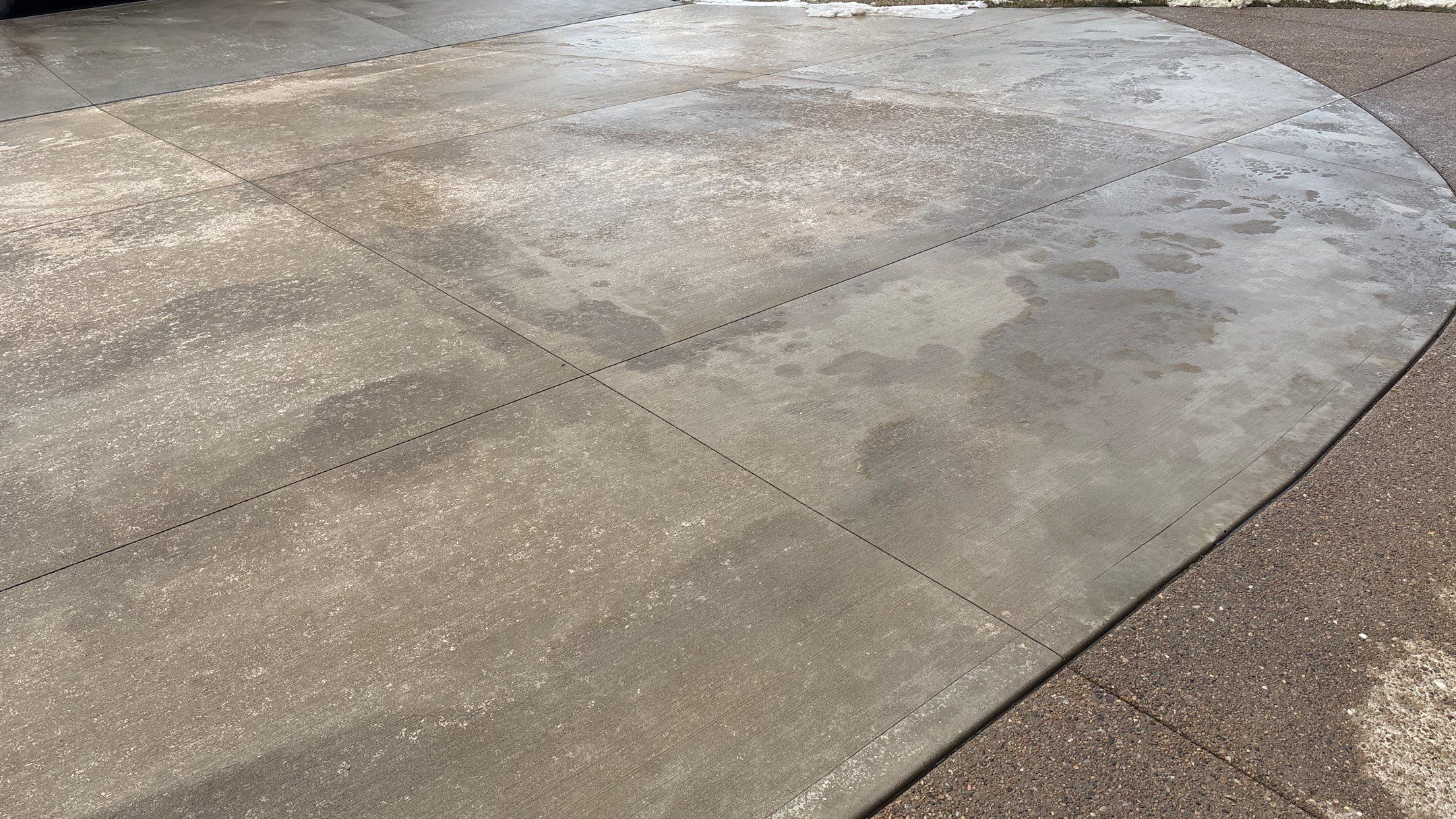 Two-Tone Driveway Resurface - Olathe, KS by Big Red Decorative Concrete, LLC