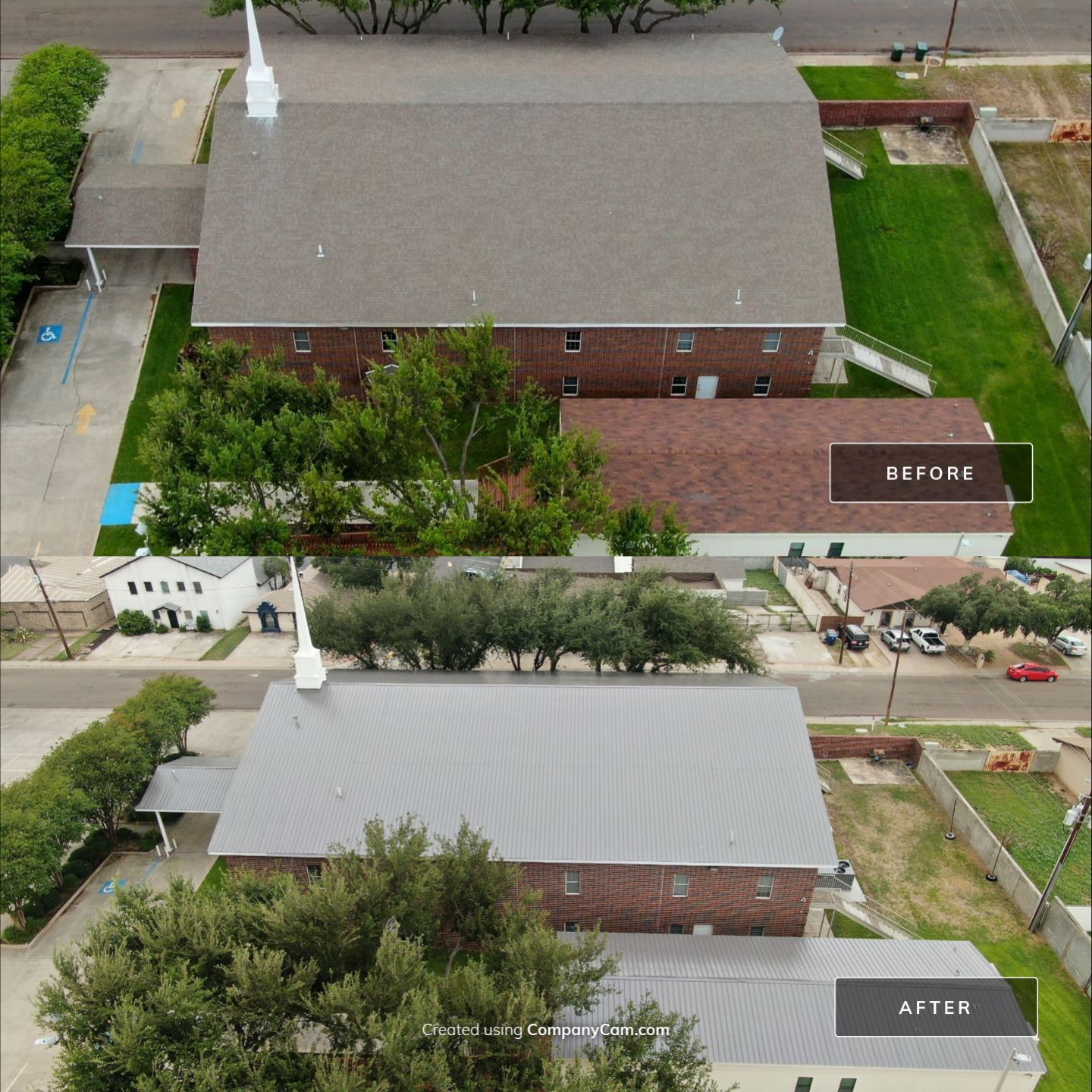 Commercial Roofing Installation using Classic Rib Metal Roof by JM Flores Roofing & Construction, Inc