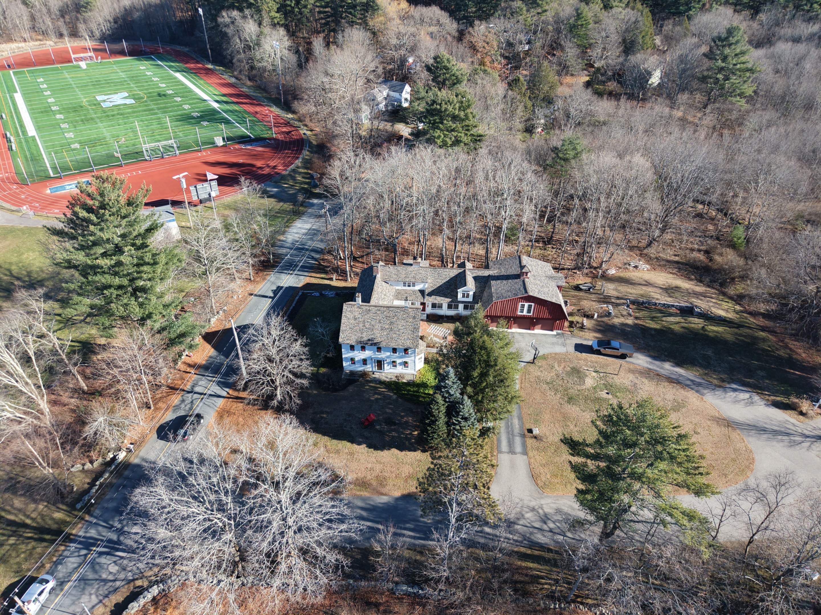 Historic 65-Square Connected Farmhouse Re-Roof in Medfield, MA – Owens Corning Duration Designer, Summer Harvest by JOHNNYS PRO