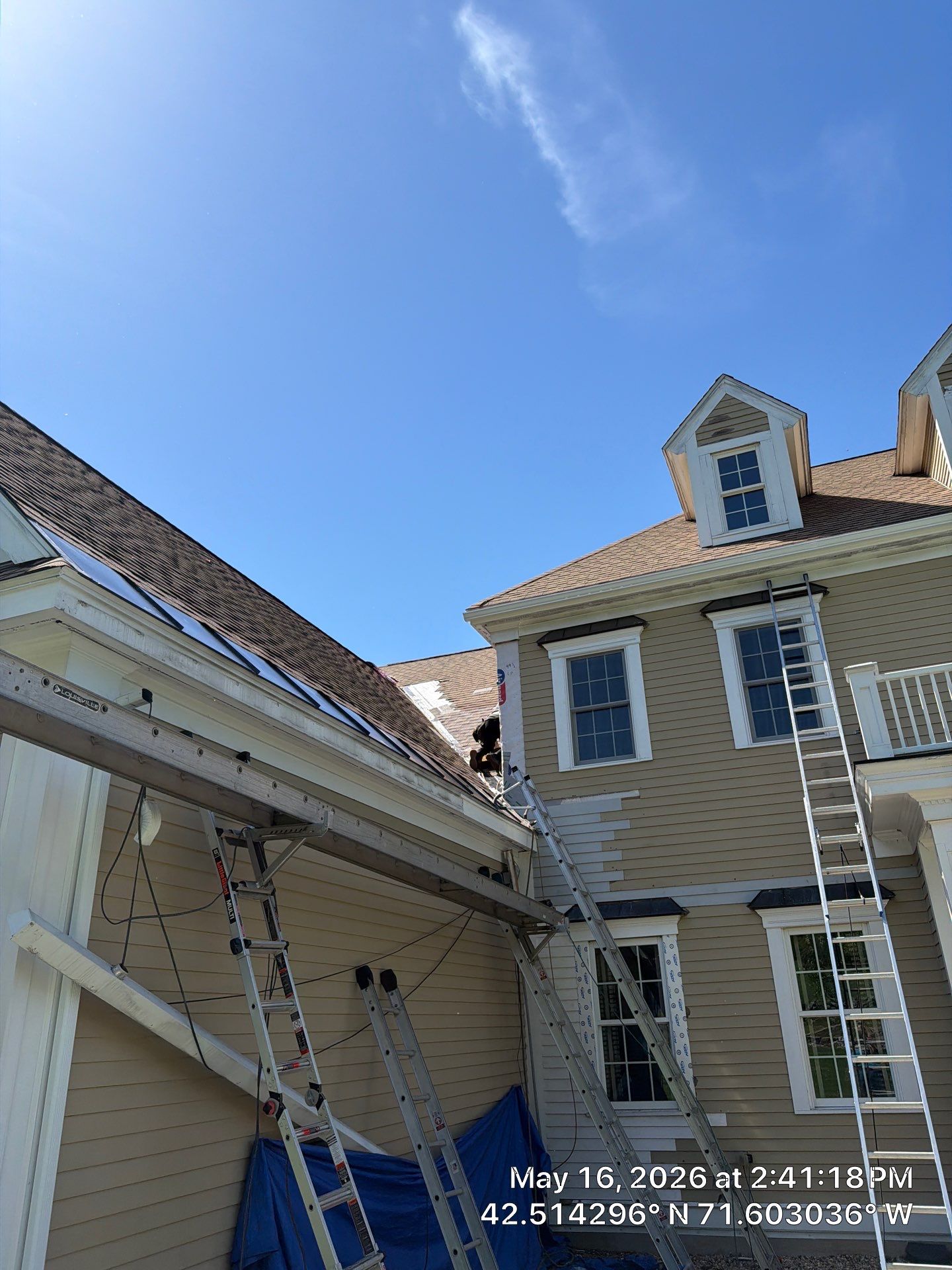 Ice Dam Remediation + EPDM Waterproofing + PVC Trim Restoration by Mighty Dog Roofing of Greater Middlesex County