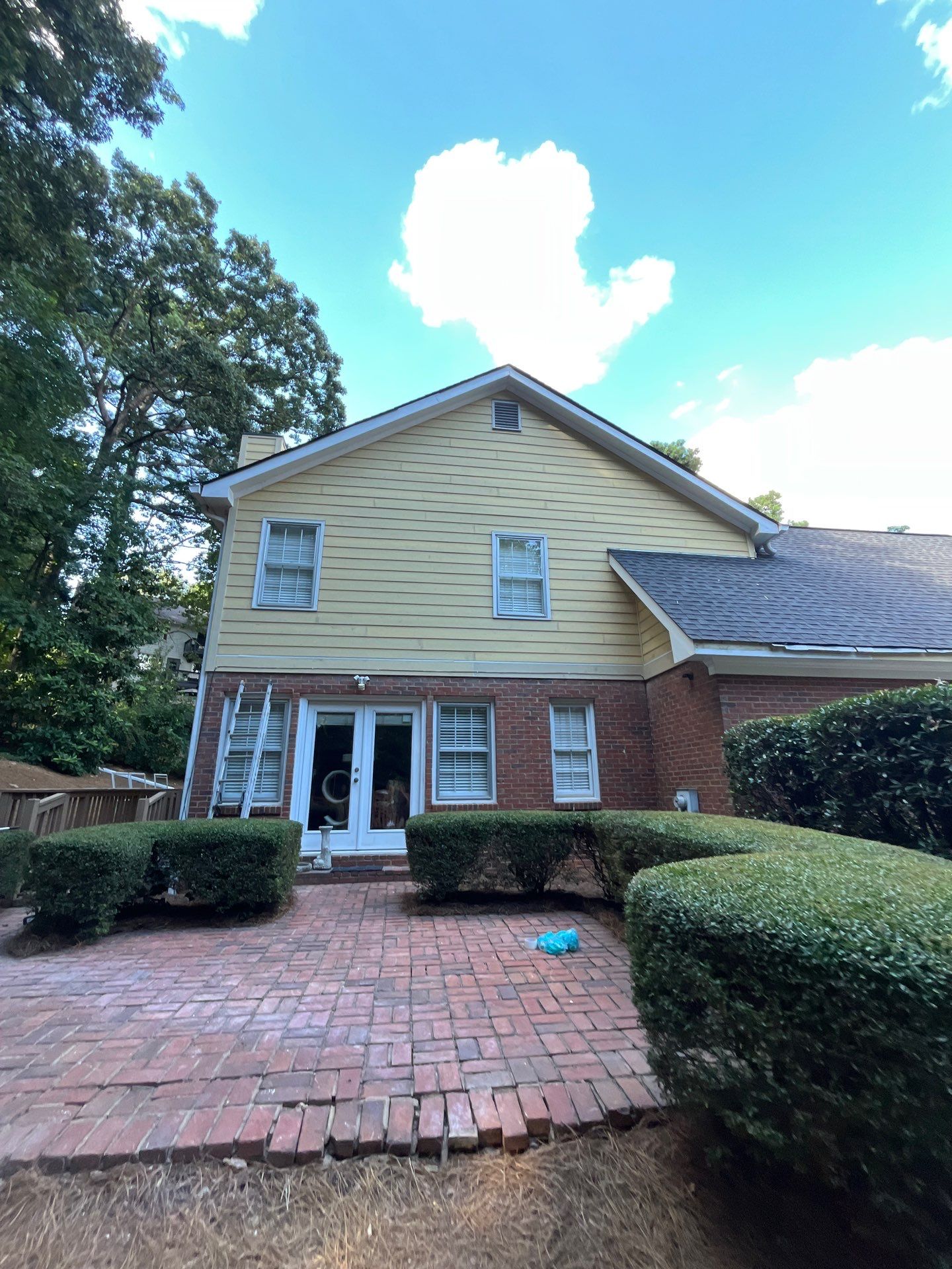 James Hardie Siding Installation, Rotten Wood Replacement, Porch Repairs, and Deck Resurfacing in Smyrna, GA by Nelson Exteriors 
