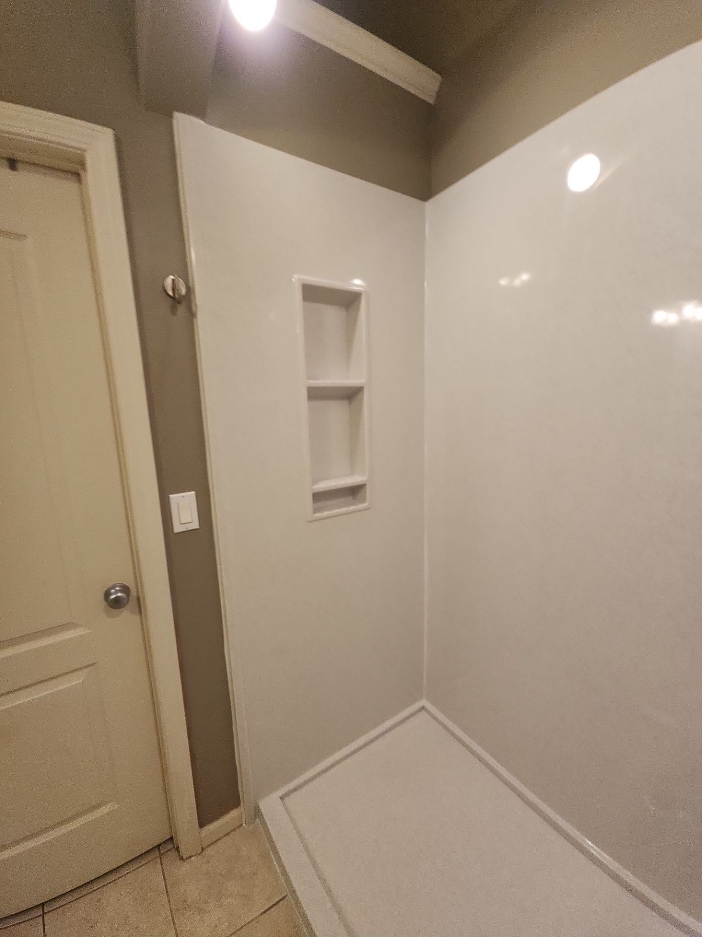 Bathroom Remodel using Shower Base by The Shower Company