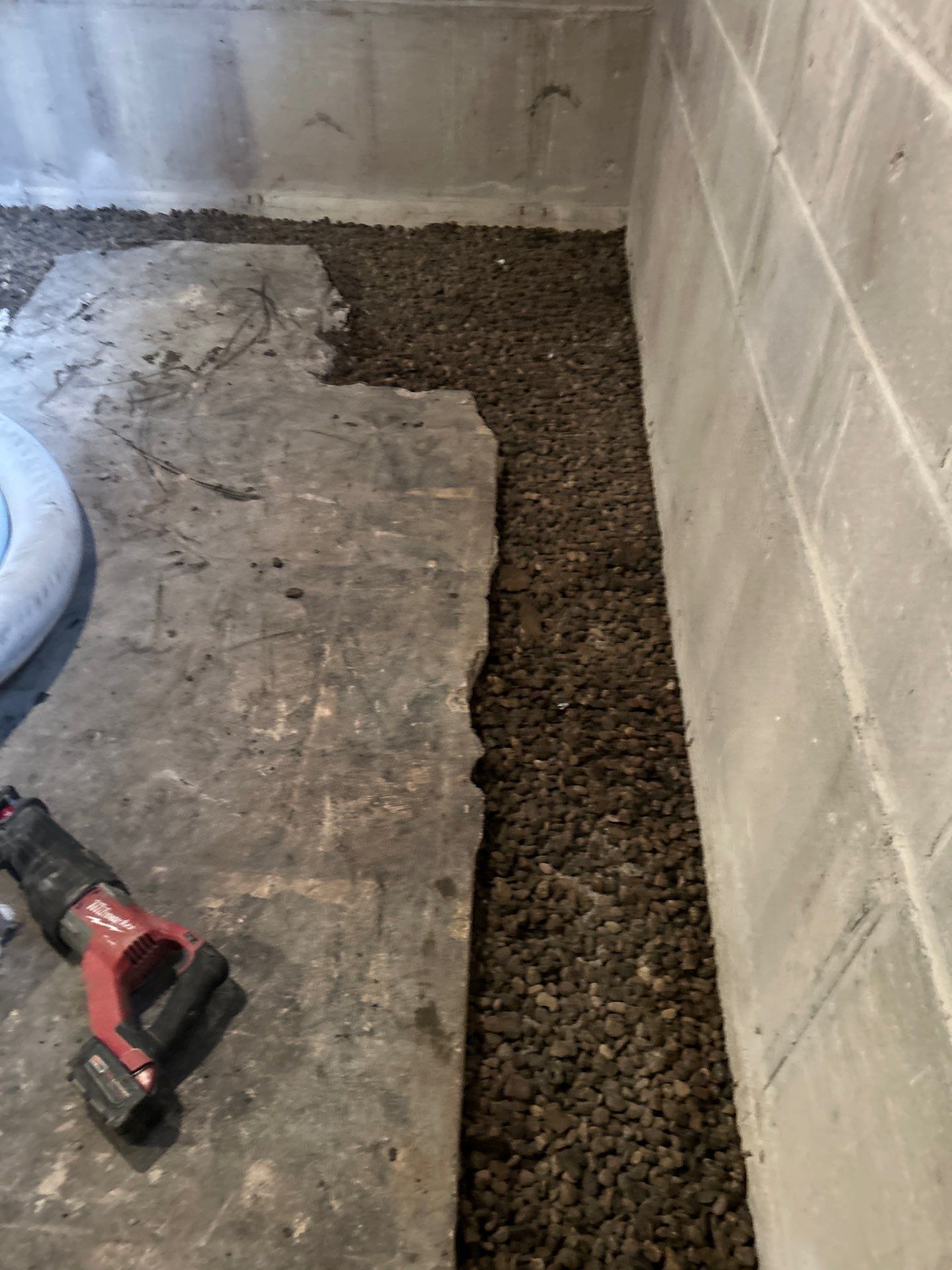 Drain tile for a General Contractor Partner by Waterproofing Northeast