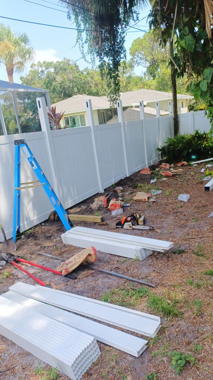 Venice, FL 6ft. Tall White Vinyl Privacy Fence  by Asap fence and gates, LLC
