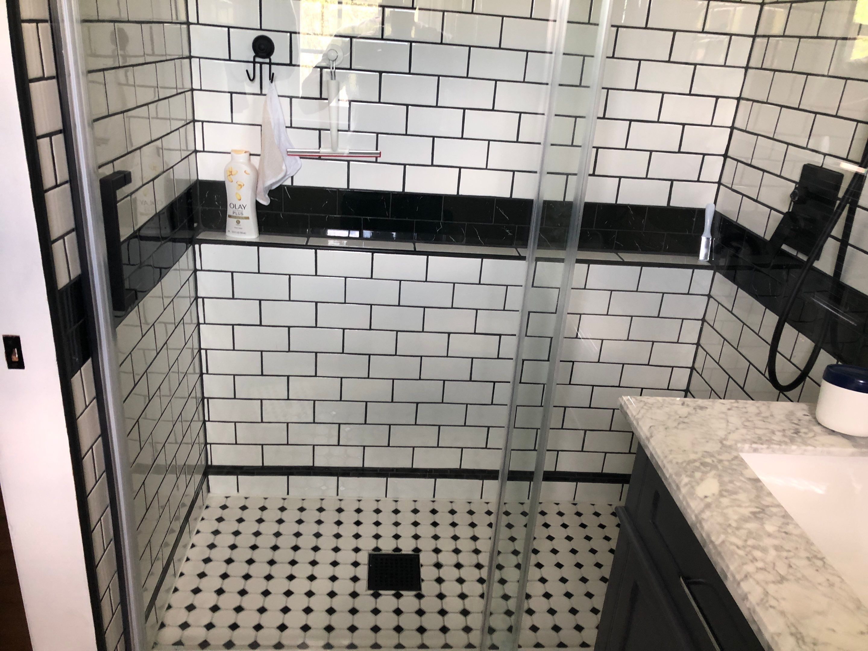 Bathroom Remodel using Tile by Home Concepts Construction