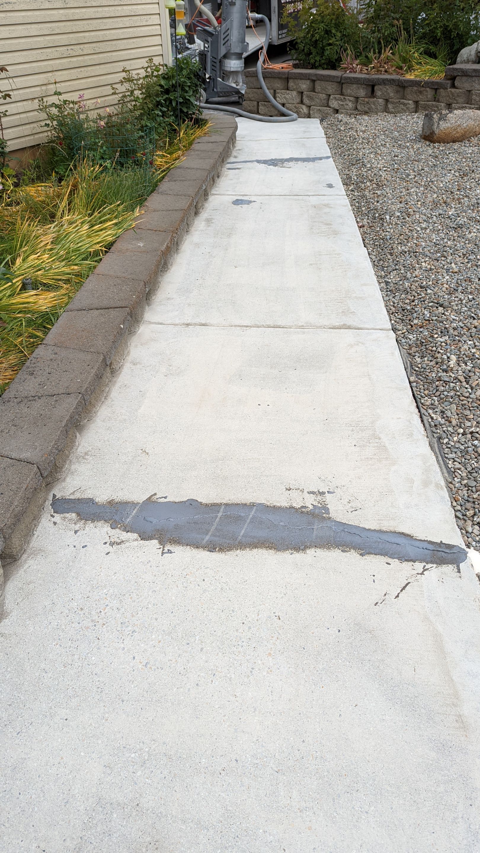 Garage Transformation using Domino for Garage and Pecan for Pool Deck by Croc Coatings, LLC