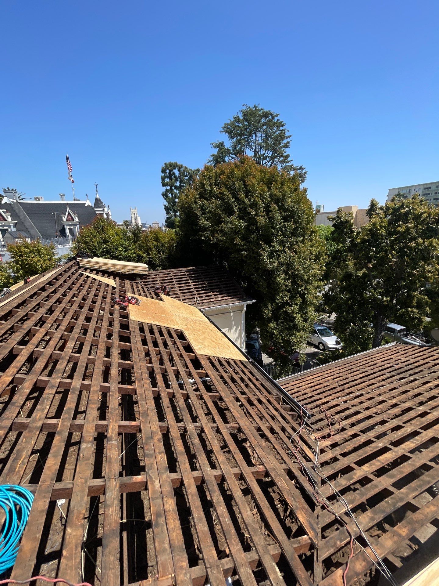 Roof Replacement at the Magic Castle Hotel- Los Angeles, CA 90028 by Epic Roof Replacement