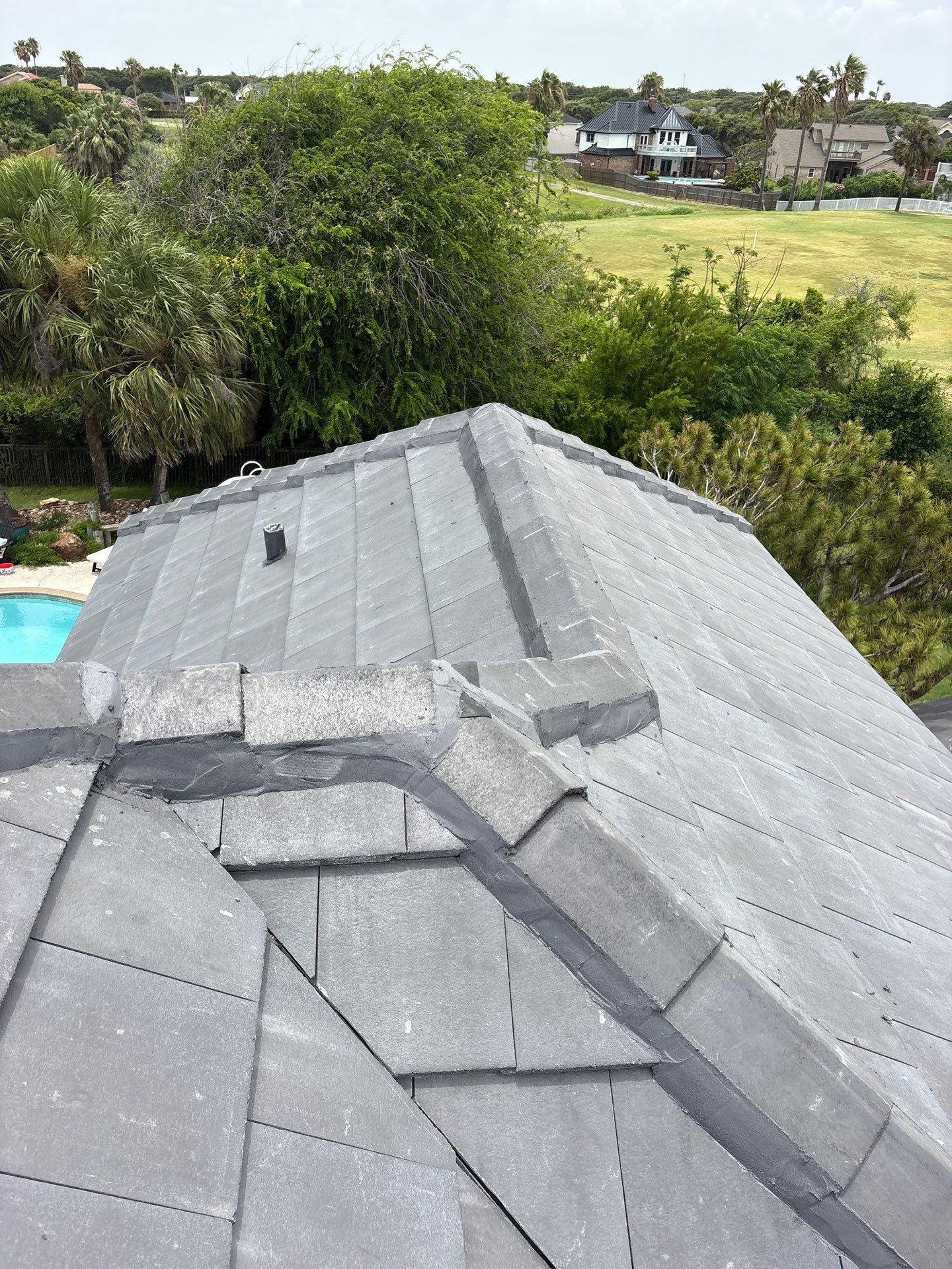 Golf-Proof Tile Roof by Bayfront Roofing and Construction
